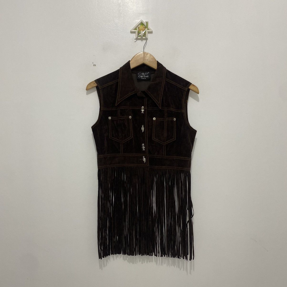 Cop Copine Cop Copine Y2K Fringe Vest Size M / US 6-8 / IT 42-44 - 1 Thumbnail