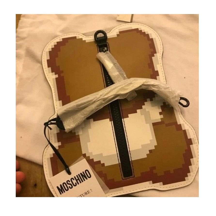 Moschino AW19 Moschino Couture Jeremy Scott Teddy Bear Pouch Clutch Size ONE SIZE - 6 Thumbnail