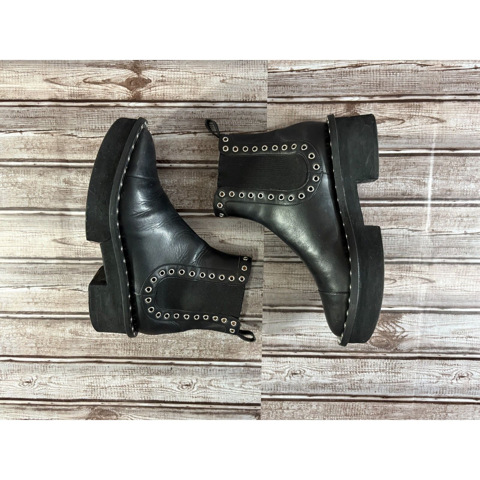 Robert Clergerie Robert Clergerie leather studded Chelsea boots size 38.5 US Size US 8.5 / IT 38.5 - 5 Thumbnail