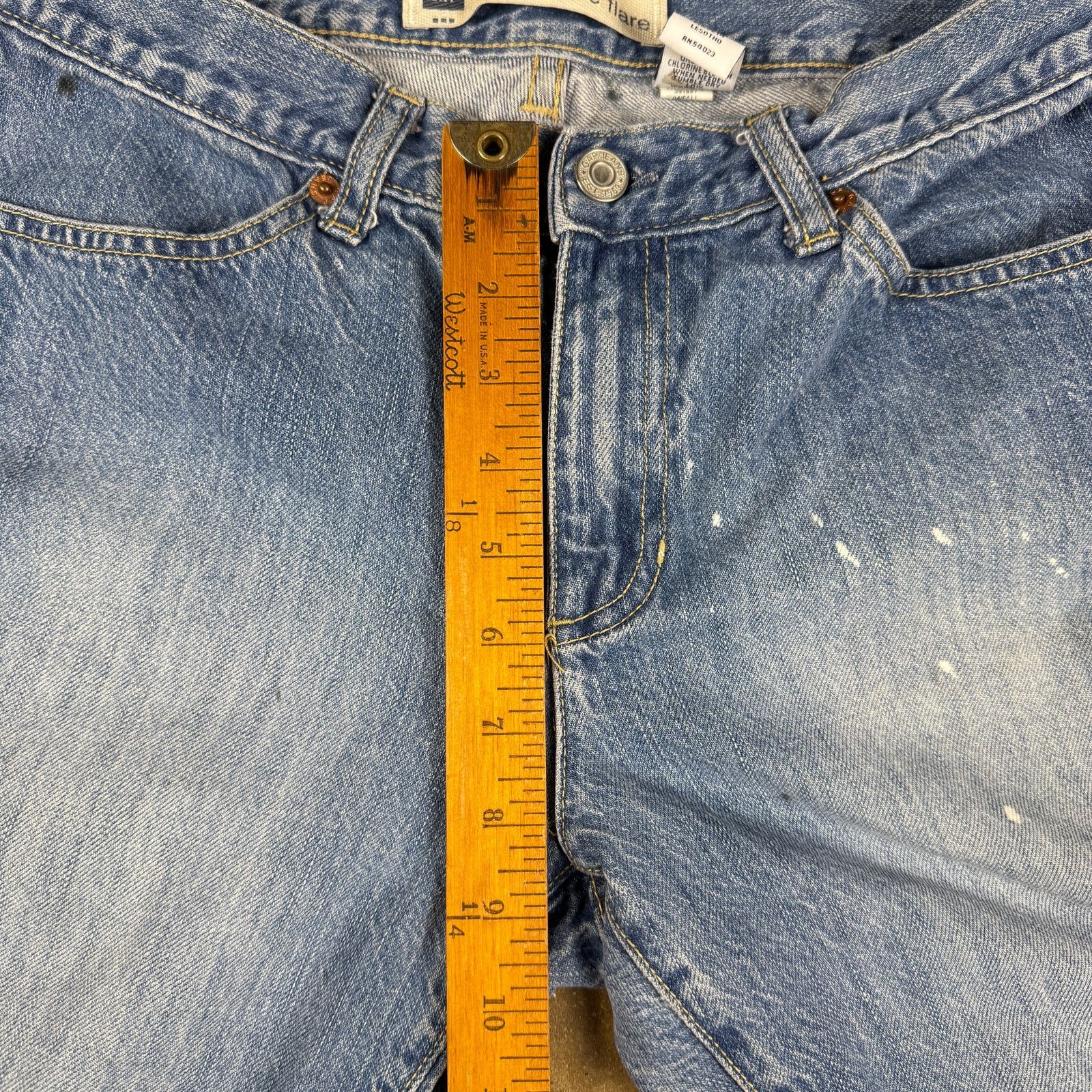 Gap GAP Low Rise Flare Vtg Jeans Women’s Size 6 Paint Y2K Denim Size 28" / US 6 / IT 42 - 10 Thumbnail