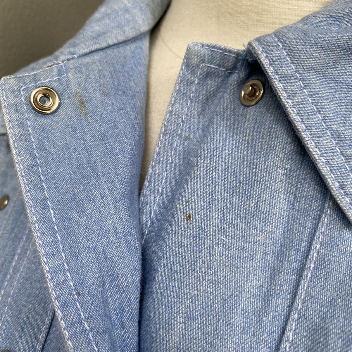 Thierry Mugler Thierry Mugler Light Blue Denim Jacket with Stud Details Size M / US 6-8 / IT 42-44 - 18 Thumbnail