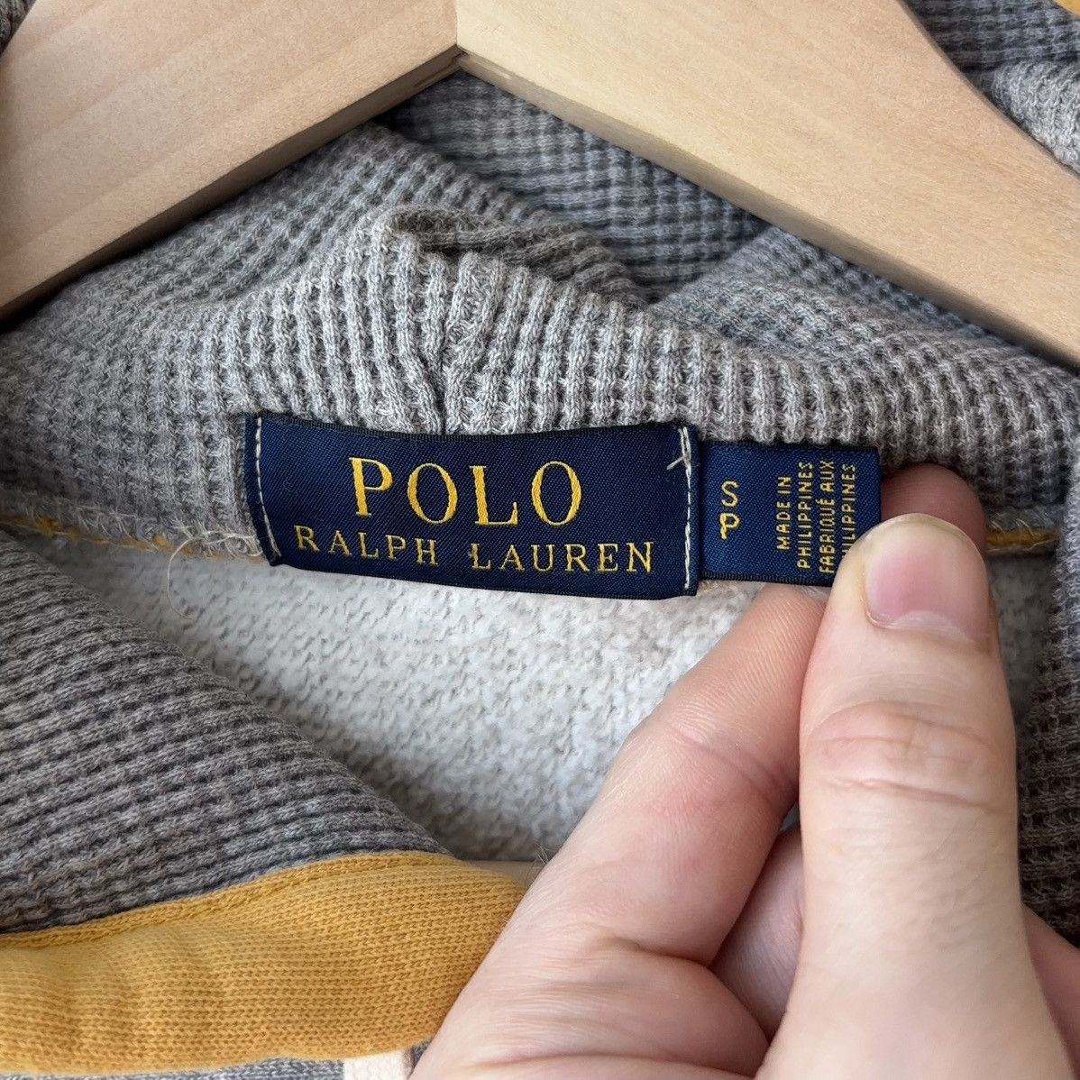 Polo Ralph Lauren Patchwork Colorblock Hoodie Varsity Stencil 50th Spellout Size US S / EU 44-46 / 1 - 4 Thumbnail