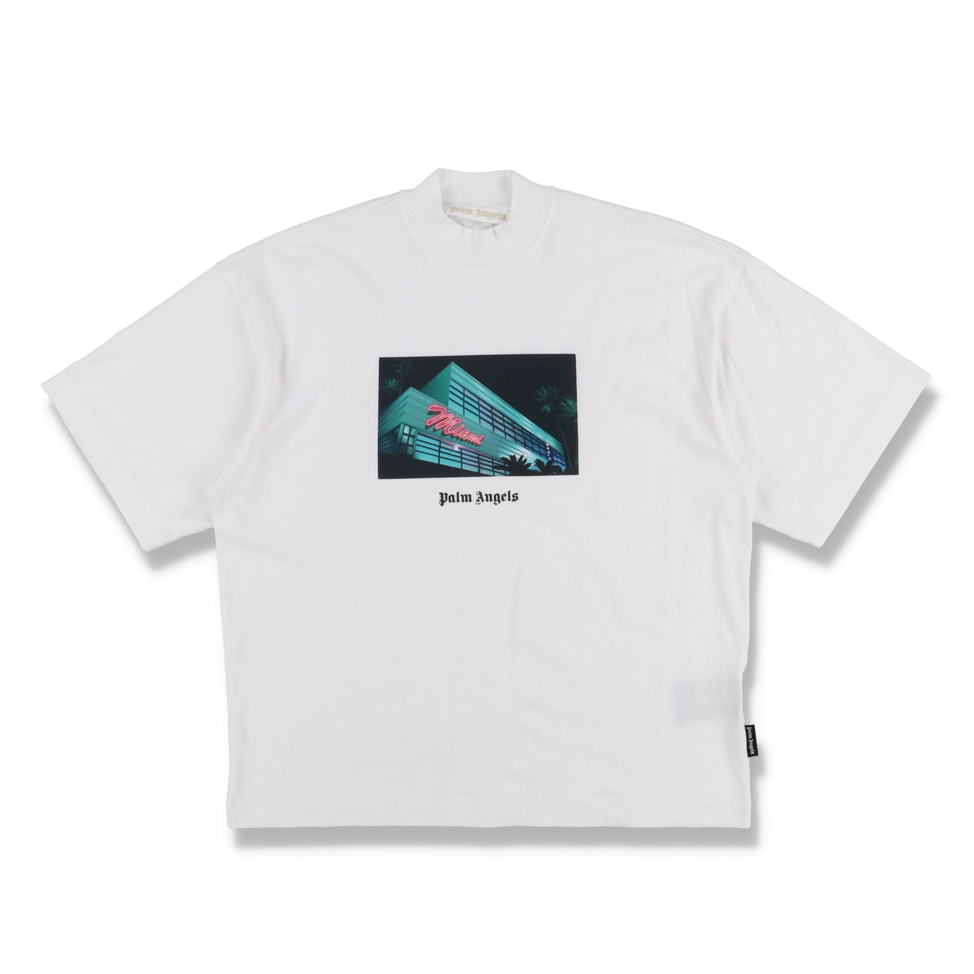 Palm Angels White Miami Print Oversized T-shirt Size US XS / EU 42 / 0 - 1 Thumbnail