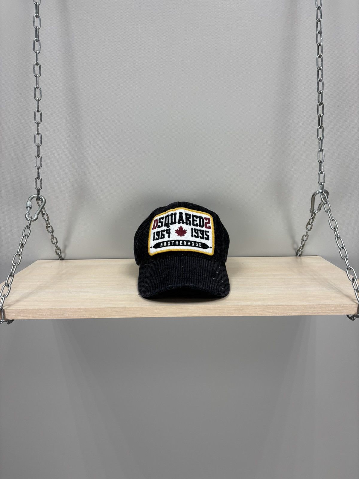 Dsquared2 Mens corduroy cap Dsquared2 Color Black Size ONE SIZE - 1 Thumbnail