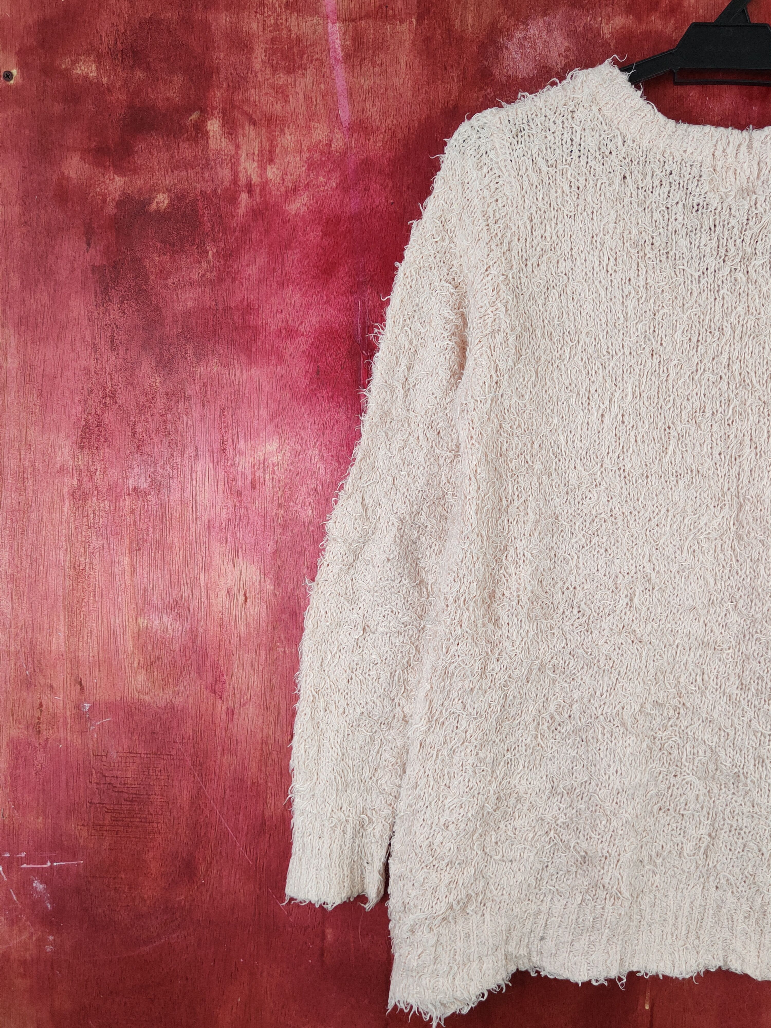 Homespun Knitwear Emsexcite Peach Shag Shaggy Fur Mohair Knitwear #S2008 Size M / US 6-8 / IT 42-44 - 8 Thumbnail