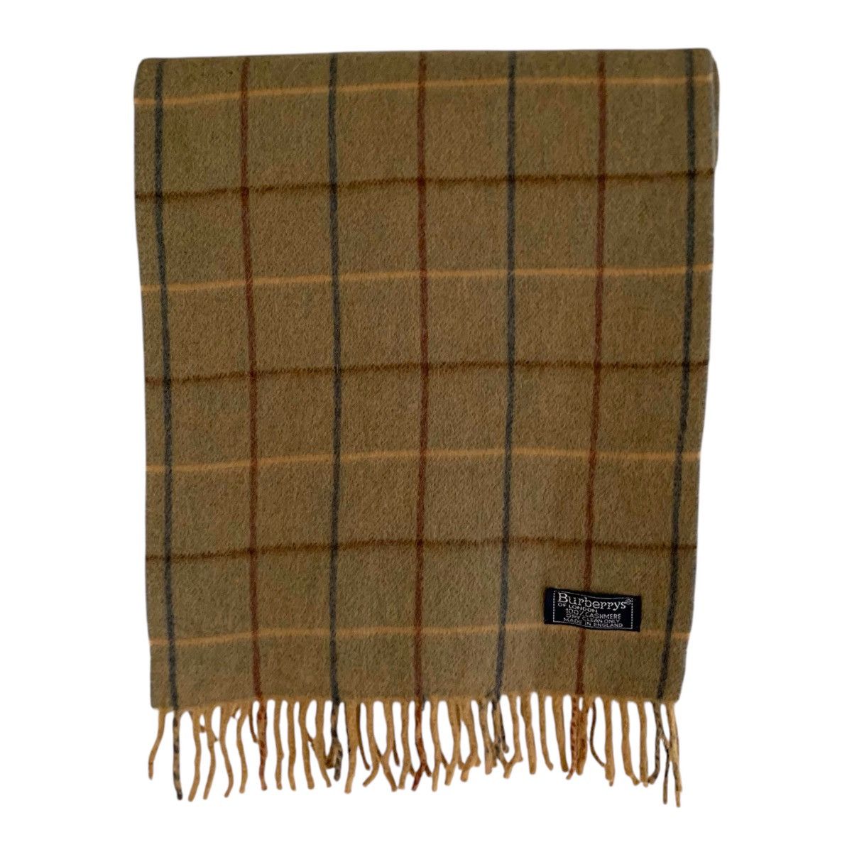Burberry Vintage Burberrys Nova Check Cashmere Scarf Size ONE SIZE - 3 Thumbnail