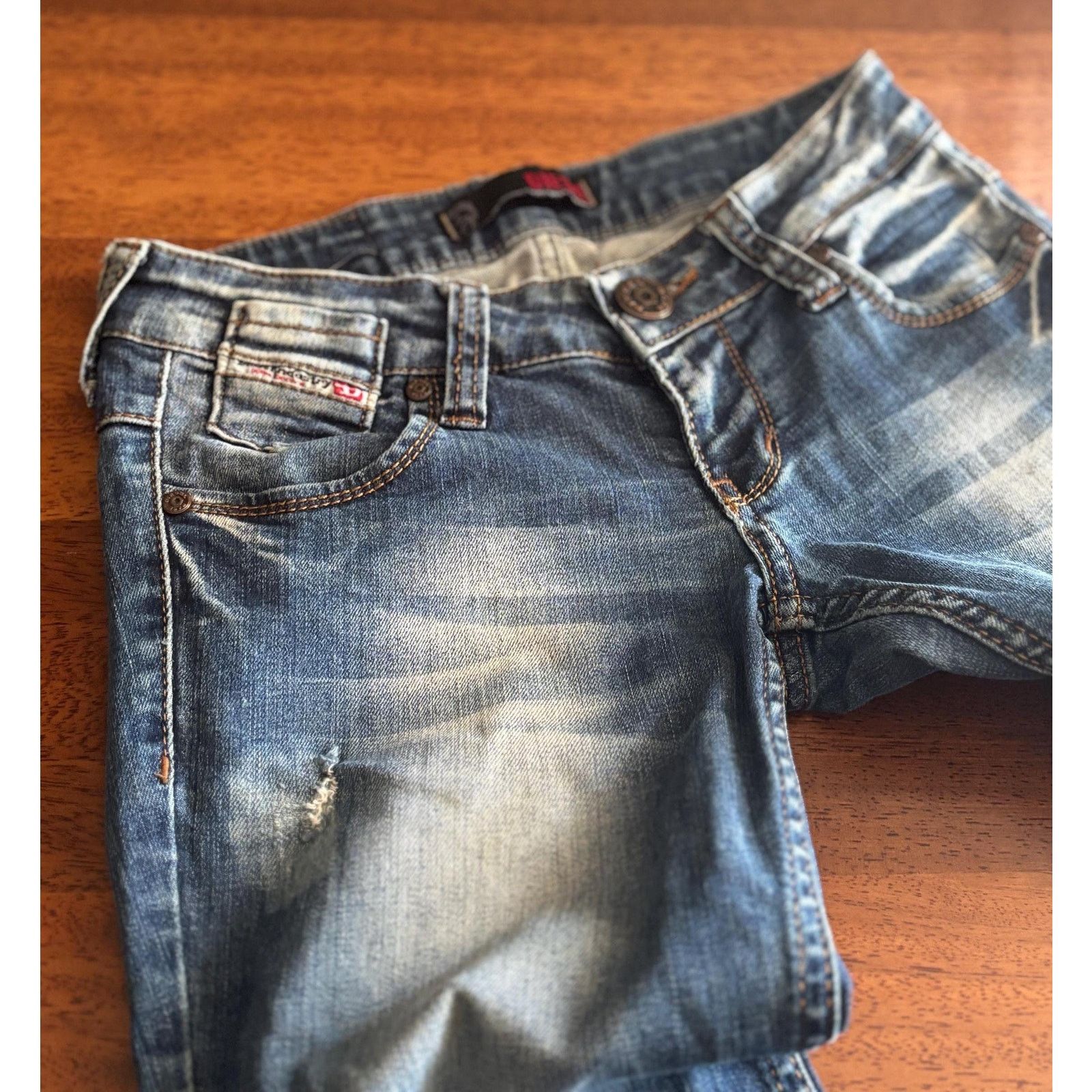Diesel Diesel Industry Jeans W27 Made in Italy Low Rise Skinny Y2K Size US 27 - 2 Thumbnail