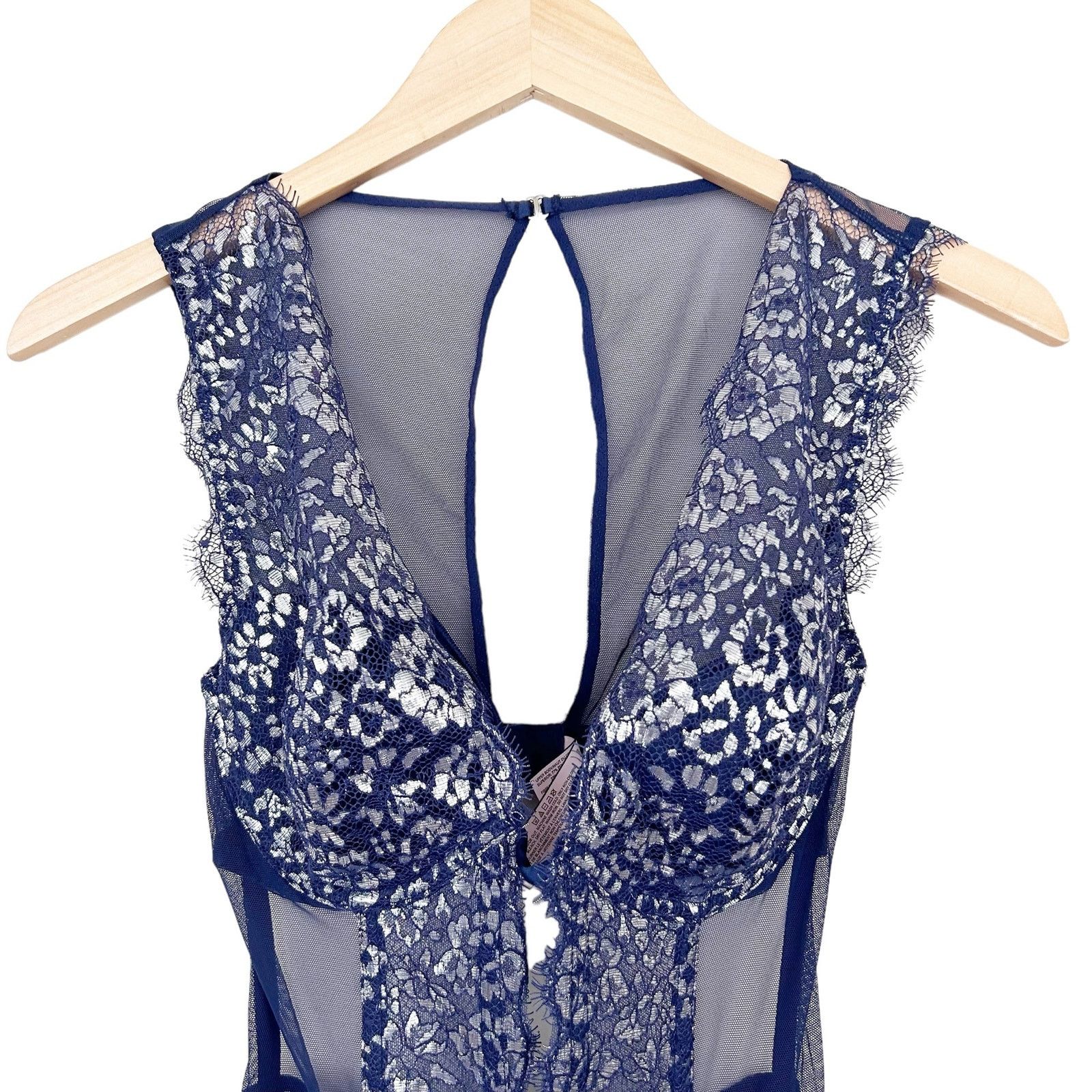Victoria's Secret Victoria’s Secret Blue Silver Full Length Corset Garter 34C Size ONE SIZE - 2 Thumbnail