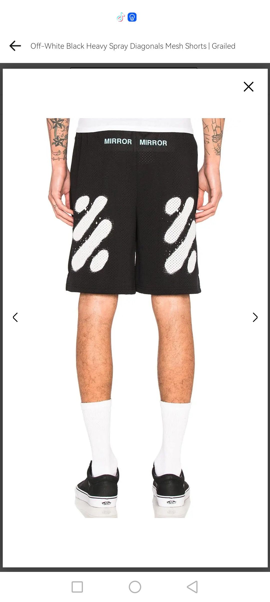 Off-White × Virgil Abloh Off white black heavy spray diagonal mesh shorts Size US 31 - 1 Thumbnail