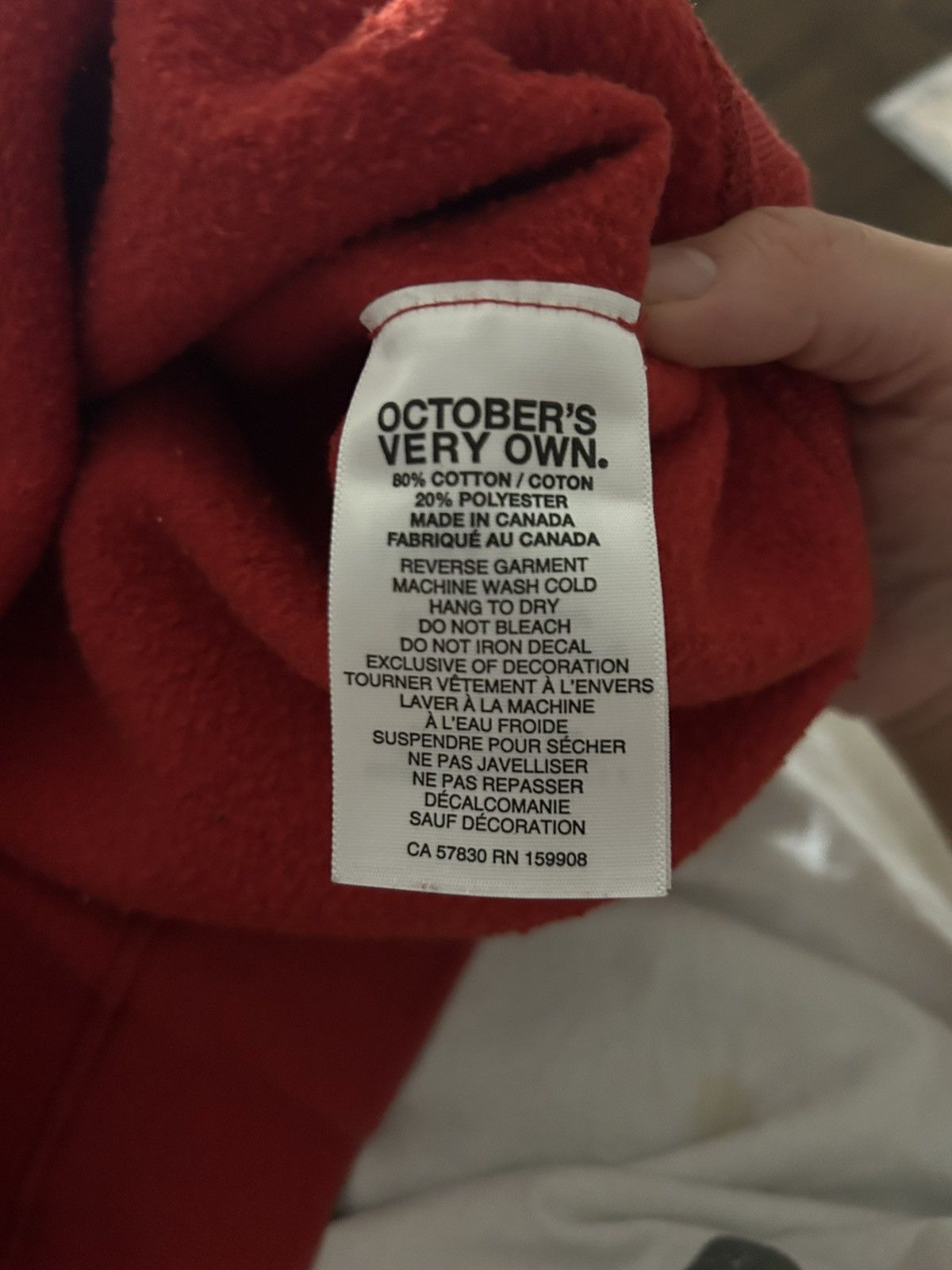 October's Very Own OVO Red Crewneck Size US L / EU 52-54 / 3 - 6 Thumbnail