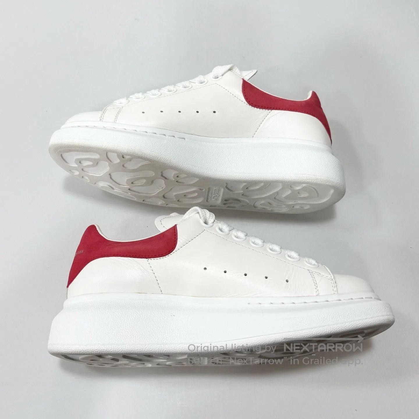 Alexander McQueen Alexander McQueen White Red Sneakers 36. Size US 5 / IT 35 - 3 Thumbnail