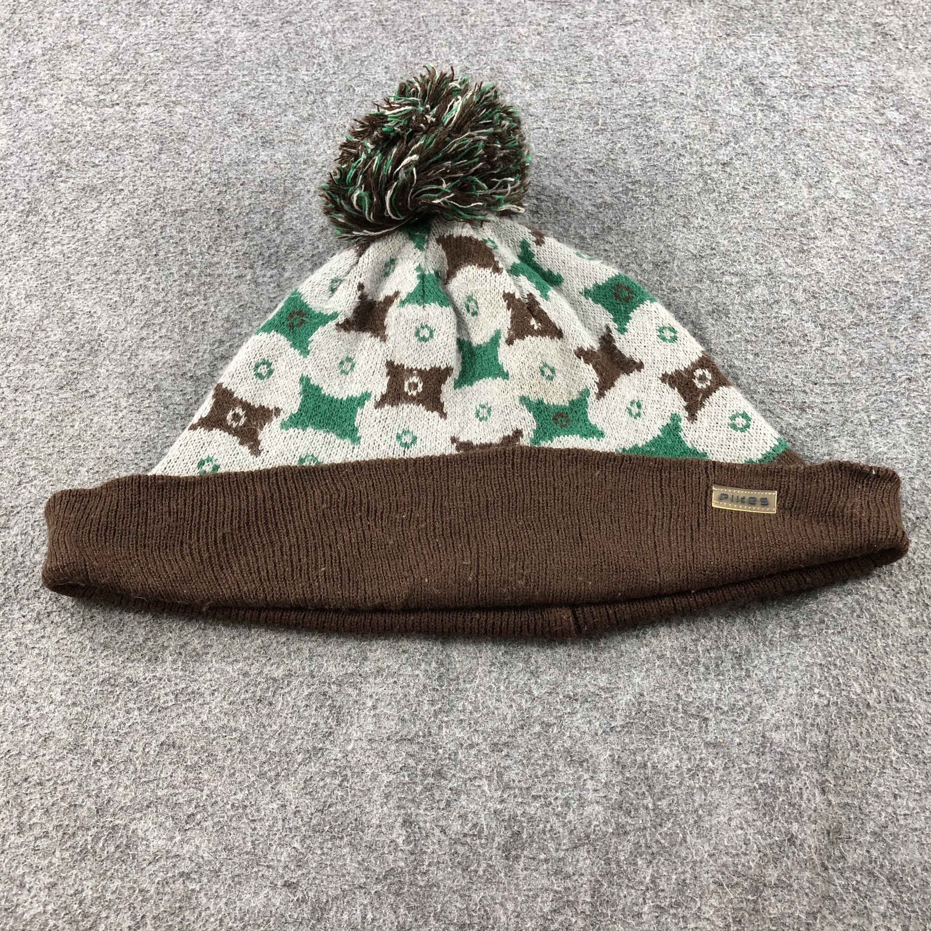 Vintage Pikes Bobble Slouchy Beanie Snowcap Snow Hat B465 Size ONE SIZE - 3 Thumbnail