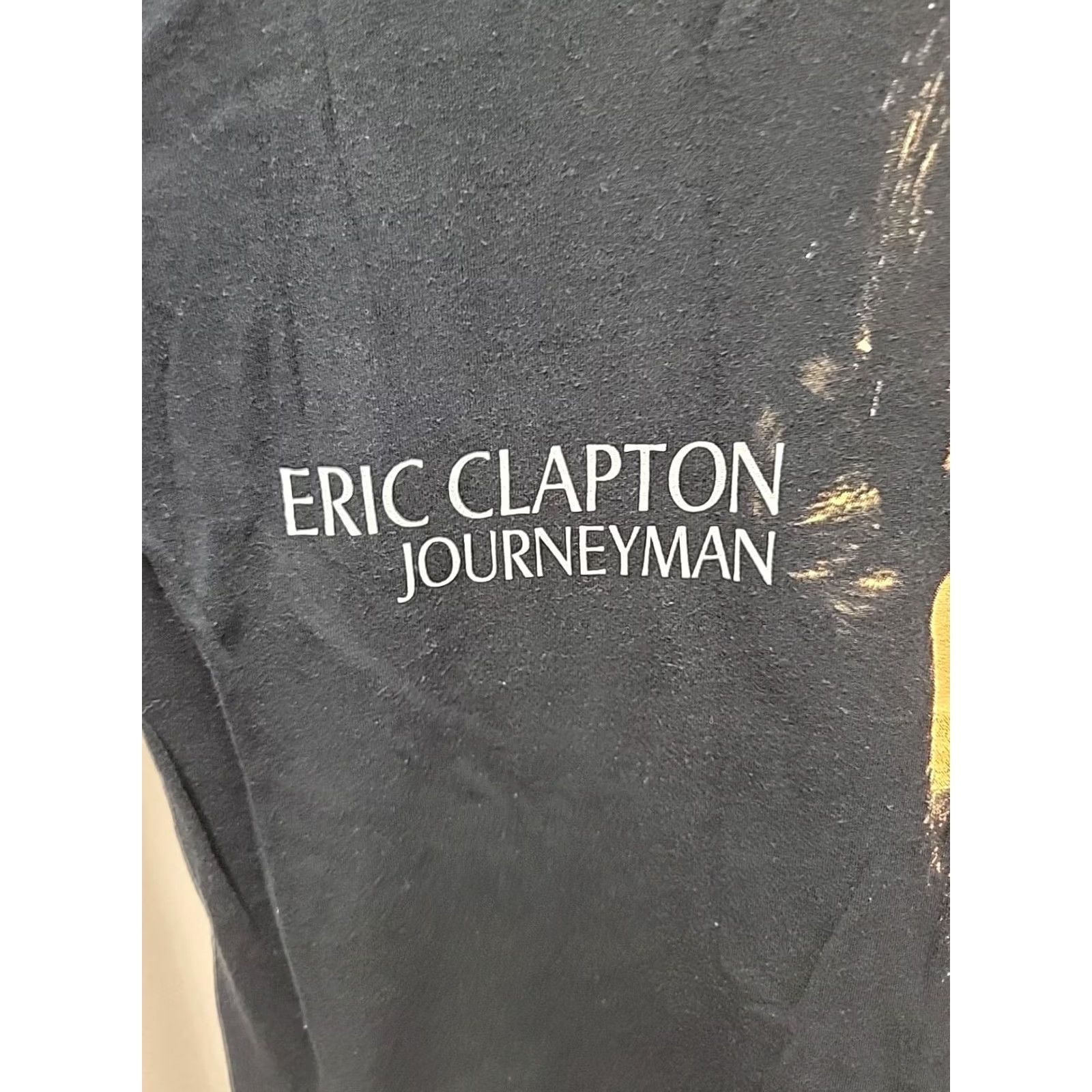 Vintage Vintage Eric Clapton Journeyman Tour Shirt Mens XL Black Single Stitch T-Shirt Logo 1990s Climbs Size US XL / EU 56 / 4 - 3 Thumbnail