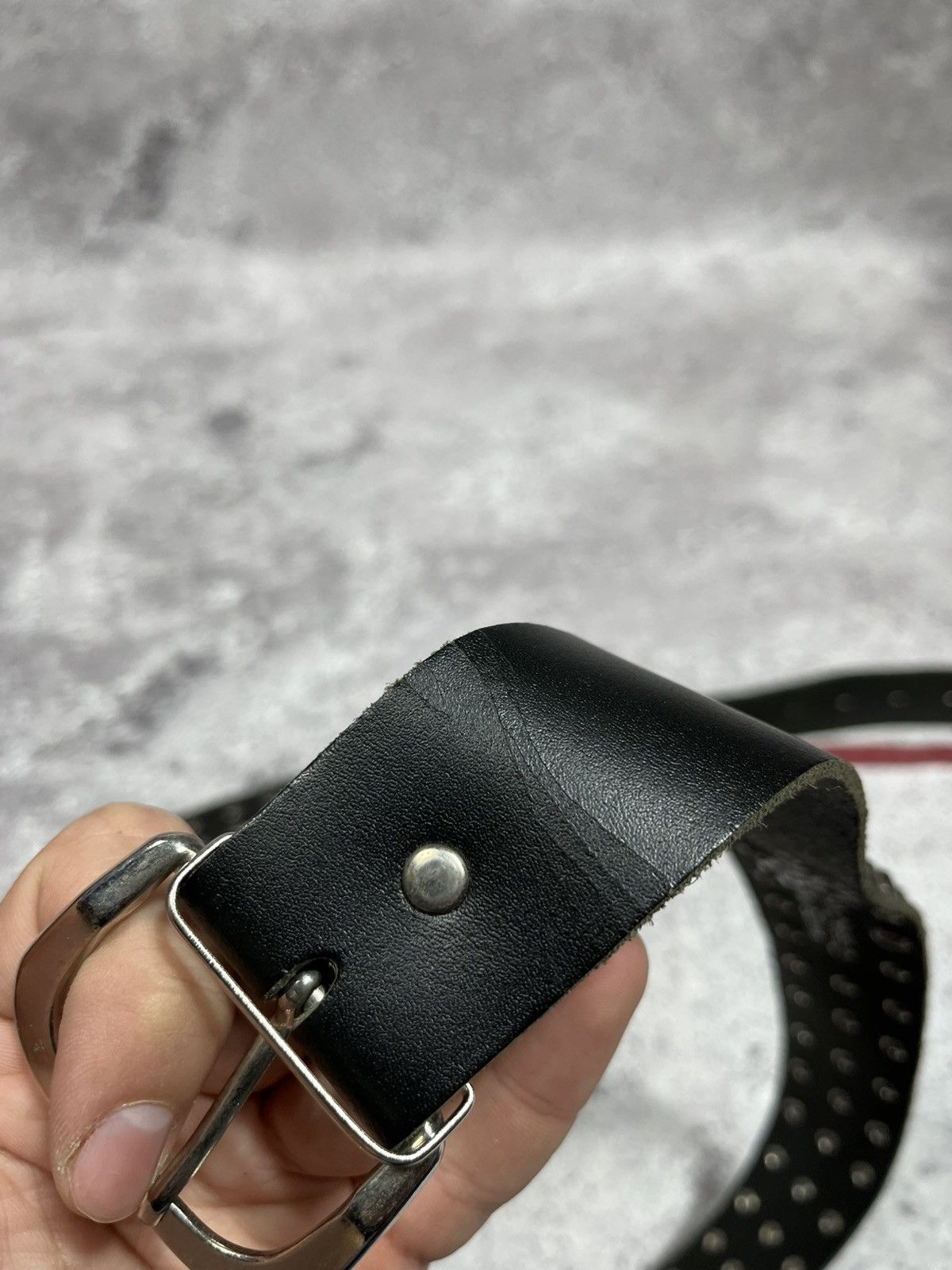 Japanese Brand Vintage Y2k Leather Punk metallic rock belt Size ONE SIZE - 11 Thumbnail