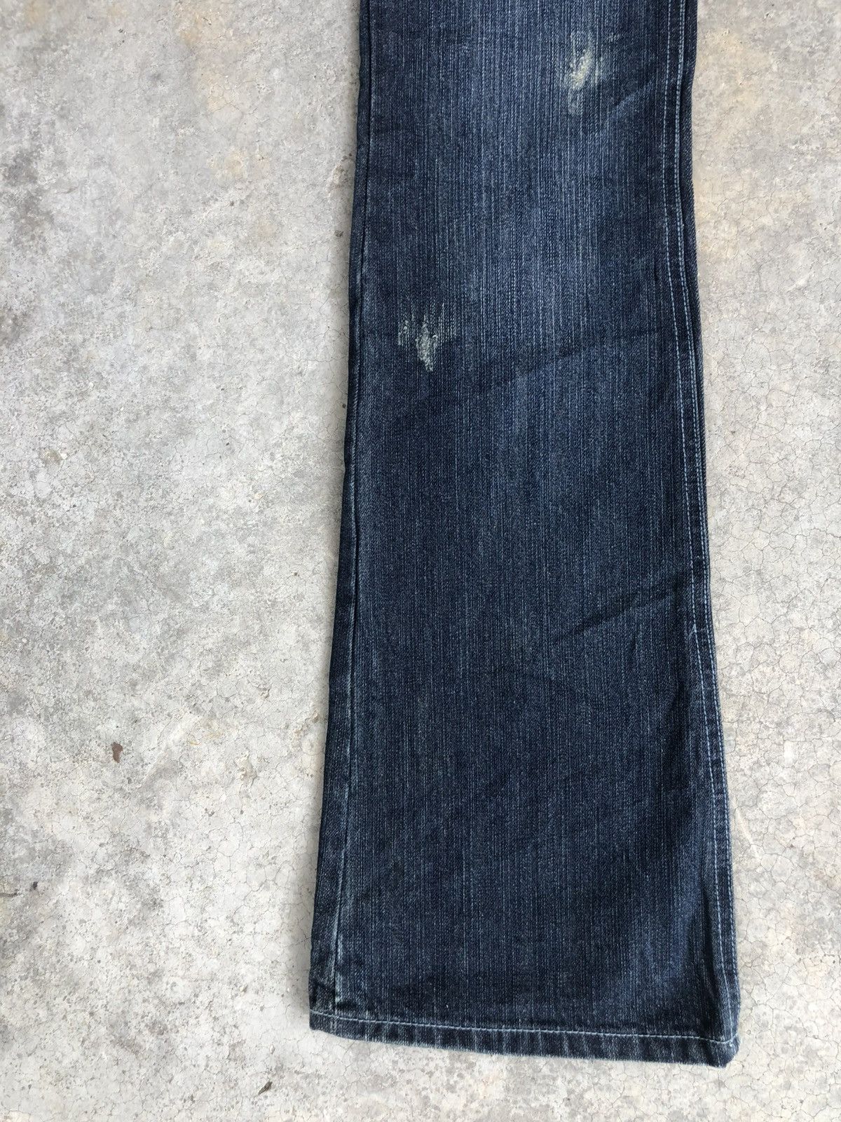 Le Grande Bleu (L.G.B.) Japanese Indecent Flared Jeans Distressed Buckle Back Size US 30 / EU 46 - 6 Thumbnail
