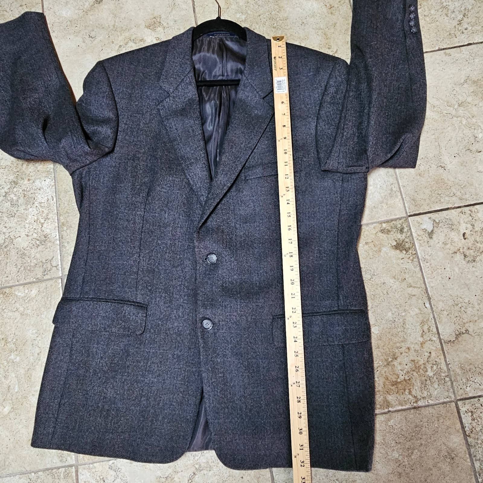 Club Room Men's Club Room Wool Cashmere Blend Suit Jacket Size 43R Size 42R - 9 Thumbnail