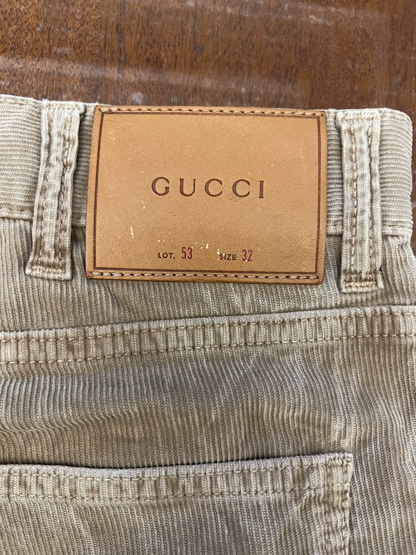 Gucci Gucci Cord Pants Size 32 New Authentic Embroidered Logo Size US 32 / EU 48 - 4 Thumbnail