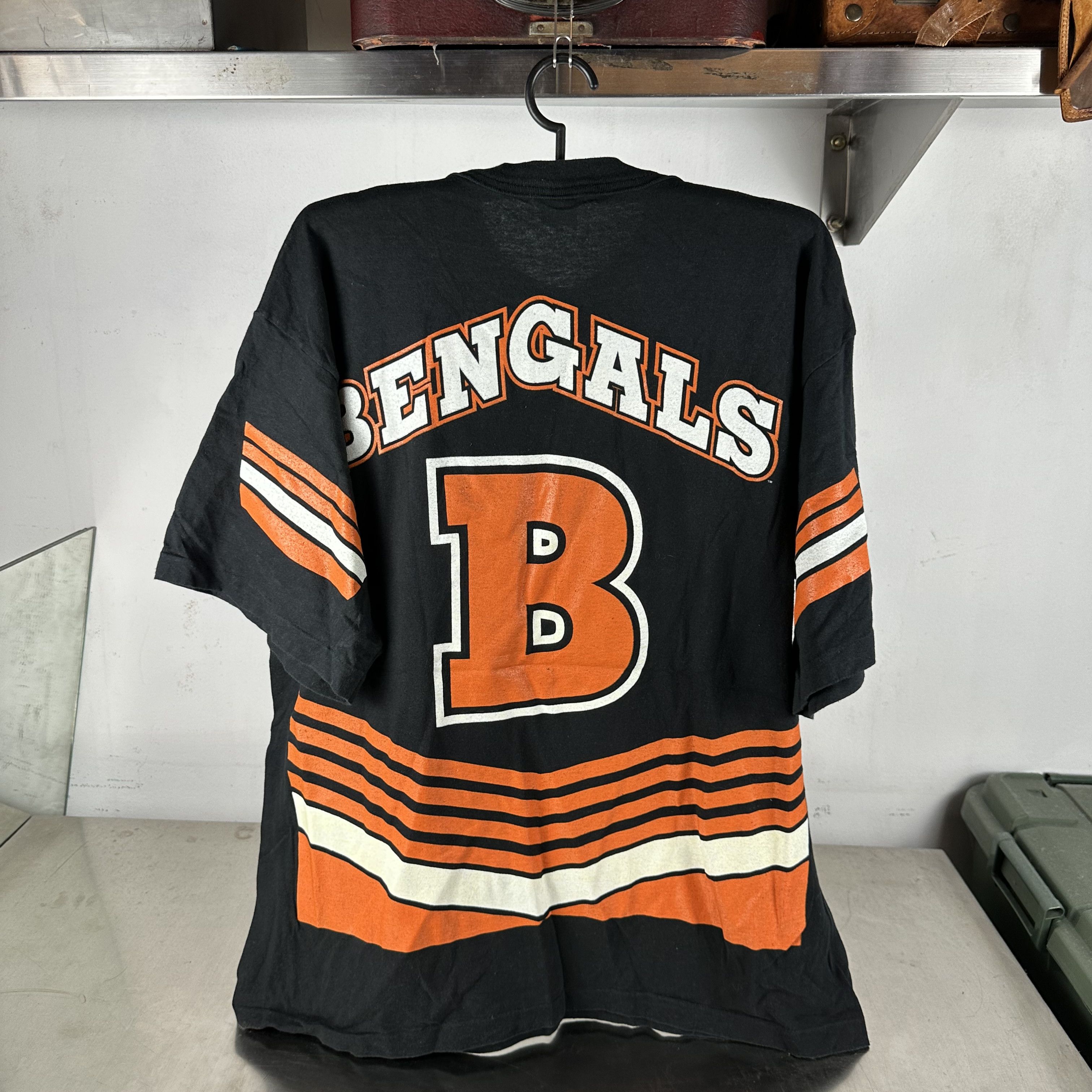 Vintage Vintage 1995 Cincinnati Bengals NFL Salem AOP T-shirt Size US XXL / EU 58 / 5 - 3 Thumbnail
