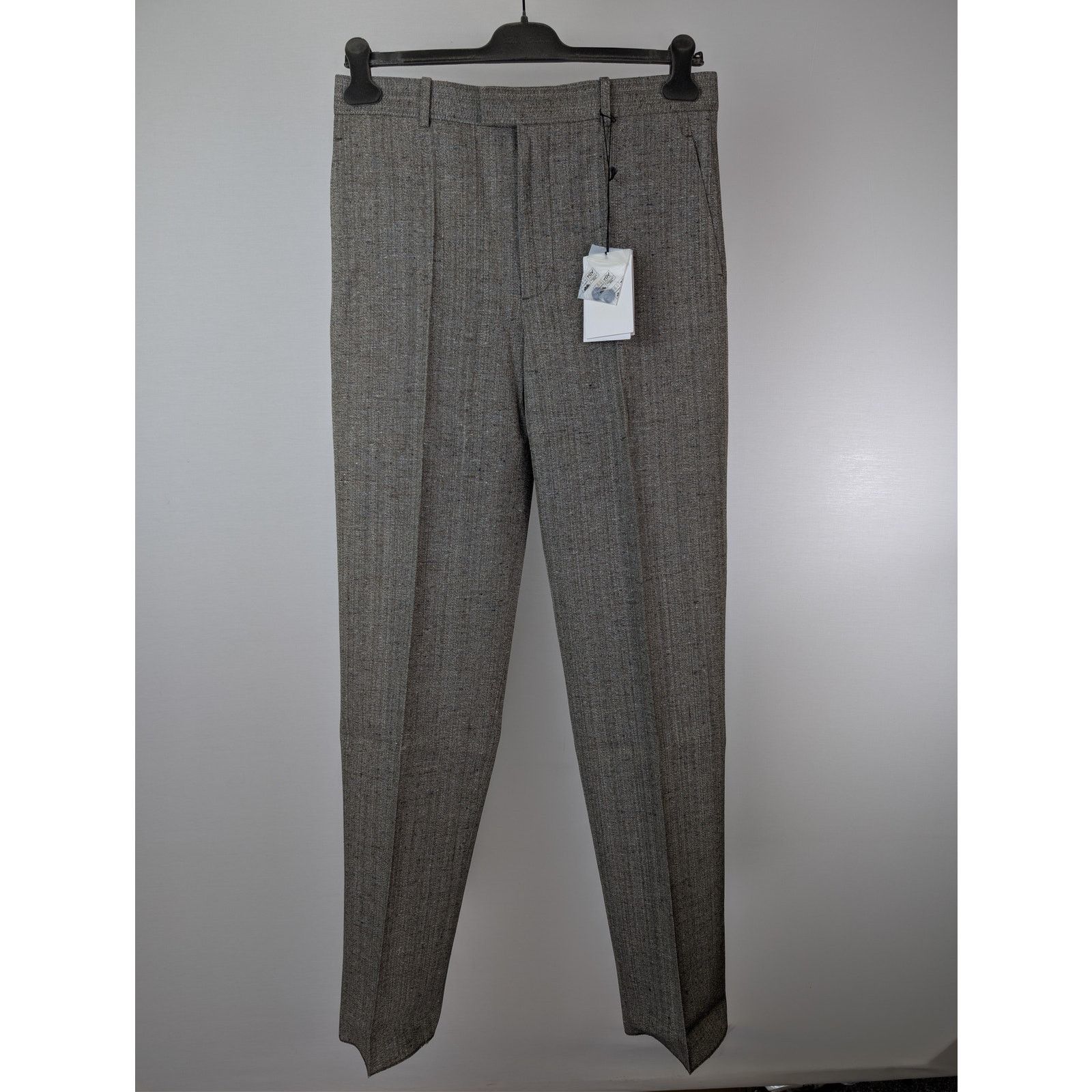 Bottega Veneta o1rshd1 Knotted Melange Viscose Silk Trousers in Multicolor Size US 32 / EU 48 - 2 Thumbnail