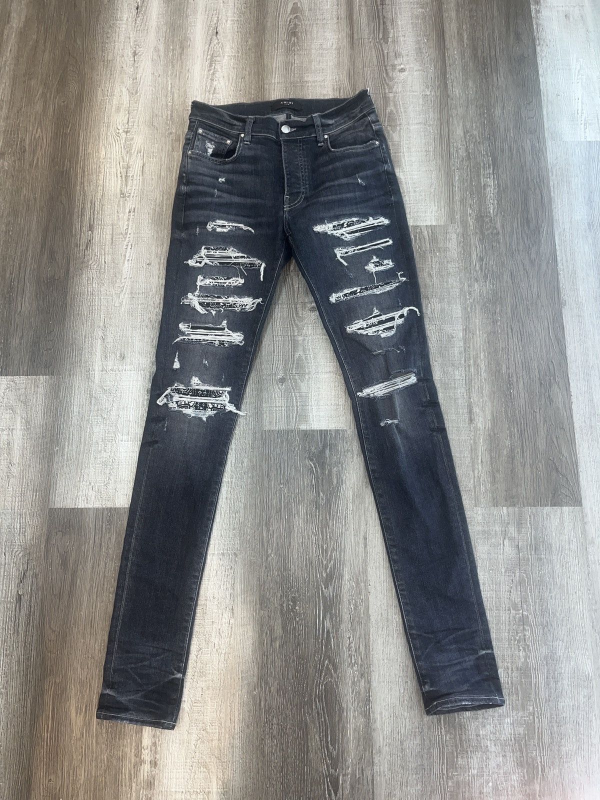 Amiri Amiri Bandana Thrasher Jeans | Grailed