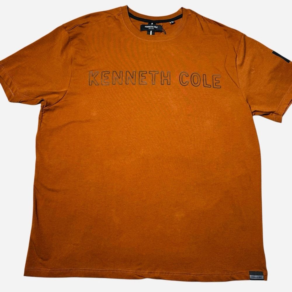 Kenneth Cole NWT New Kenneth Cole Light Brown Cotton Logo T-Shirt Size 3 Size US XXL / EU 58 / 5 - 1 Thumbnail