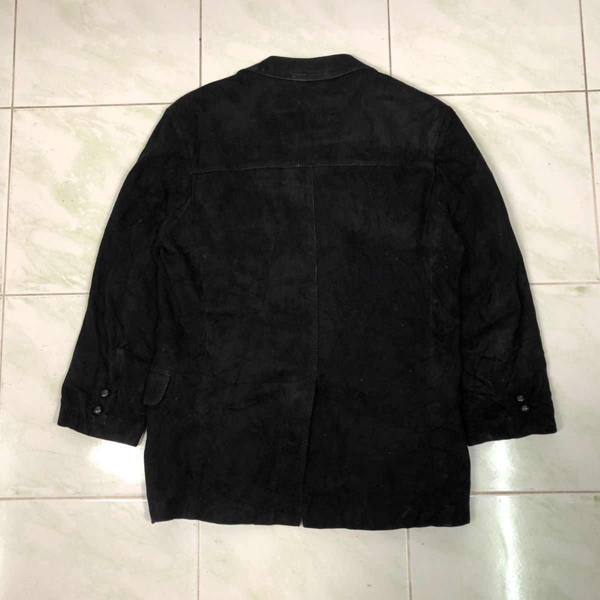Japanese Brand Vintage Genuine Leather Jacket Mc Gregor Issey Miyake Size US M / EU 48-50 / 2 - 2 Thumbnail