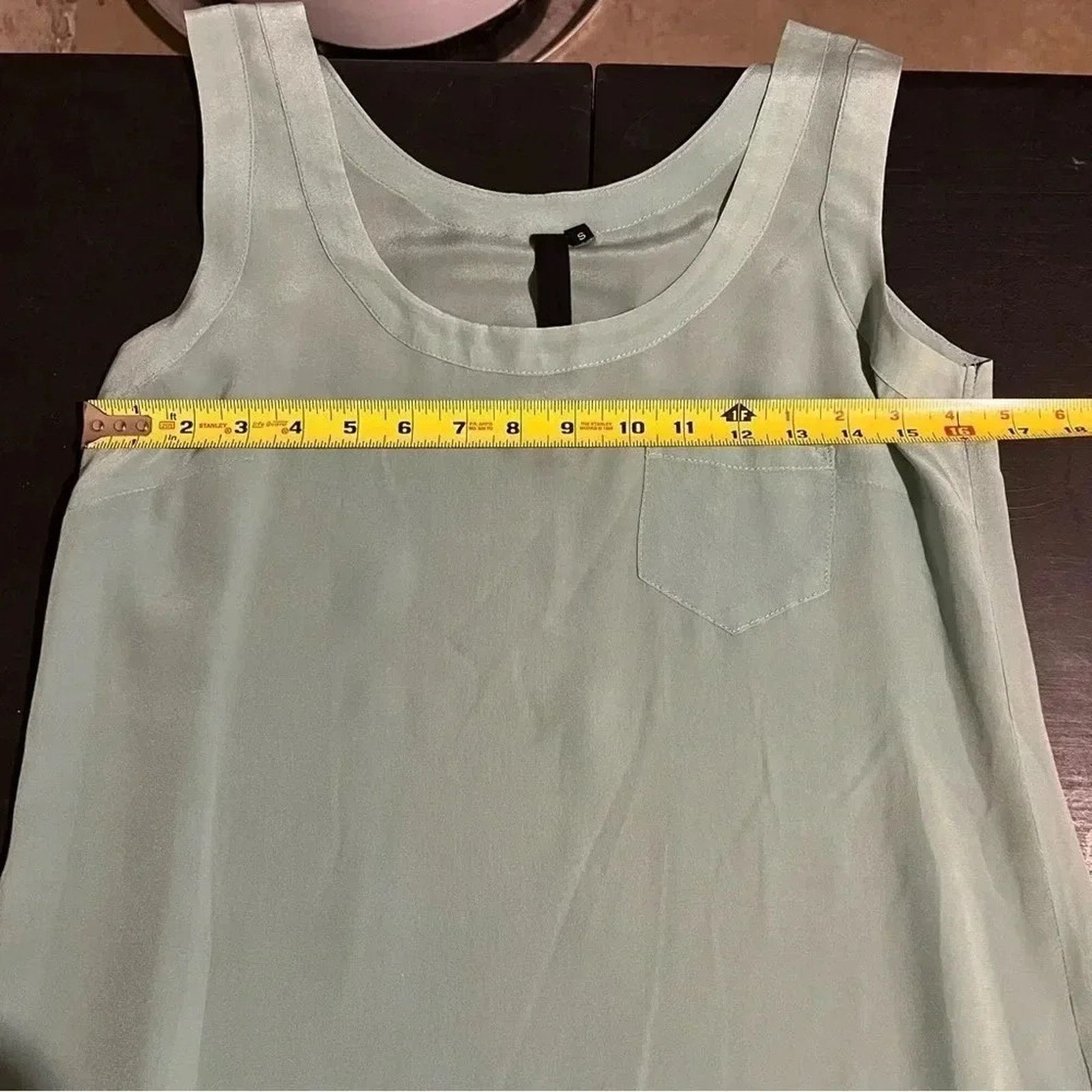 Other Olivaceous Green Summer Silk Flowy Loose Tank Top Women Sz S Size S / US 4 / IT 40 - 6 Thumbnail