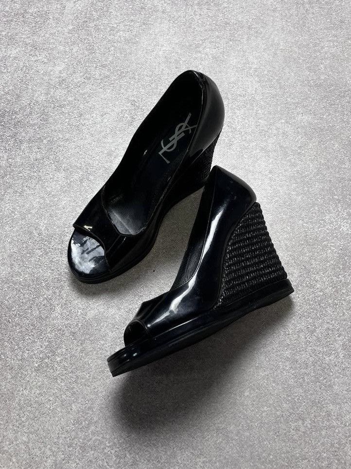 Vintage YSL YVES Saint Laurent Heels Shoes Eur 39 in Black, Women's