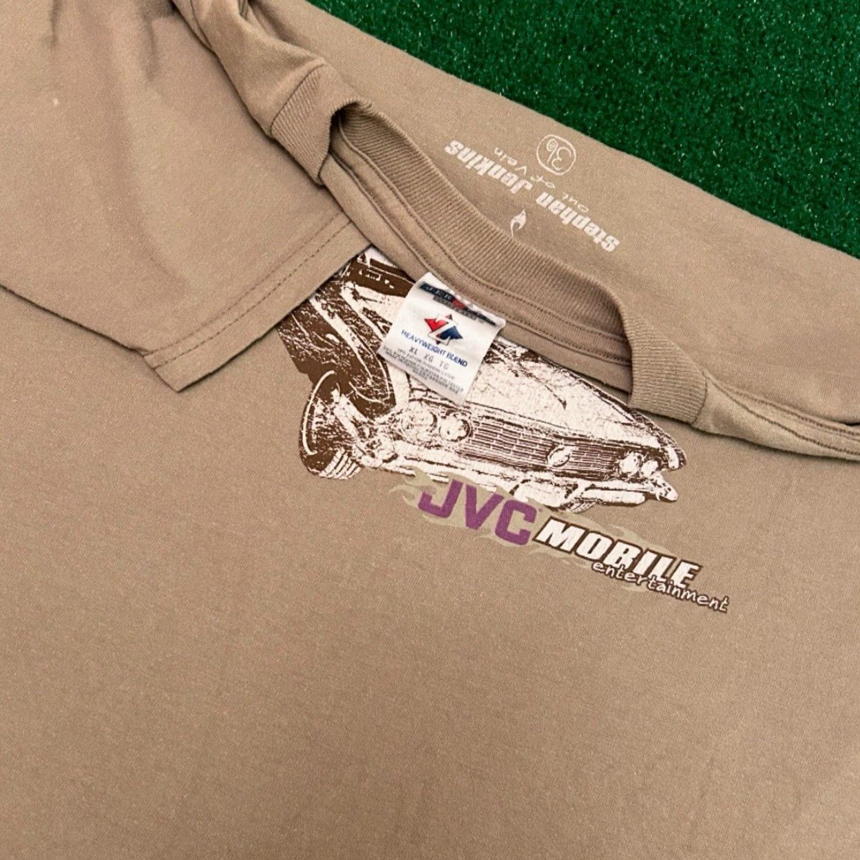 Vintage VINTAGE 90s Y2K Cribs As Cars JVC Mobile ENT TV Promo VTG Shirt Mens XL Brown Hip Hop 90s Y2K Mens XL Shirt Size US XL / EU 56 / 4 - 2 Thumbnail
