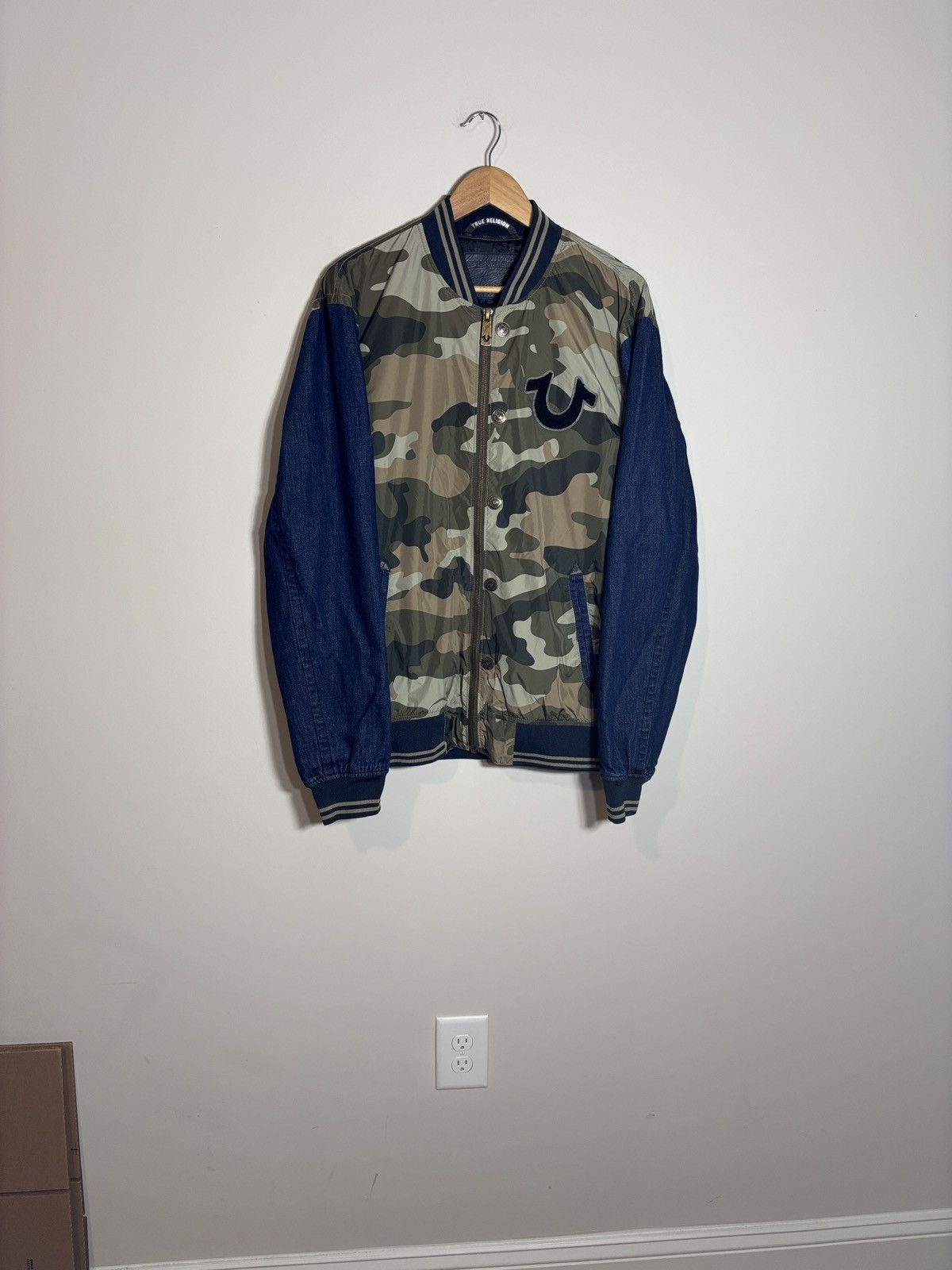 True Religion True Religion Collegiate Camo Denim Jacket XXL Size US XXL / EU 58 / 5 - 1 Thumbnail