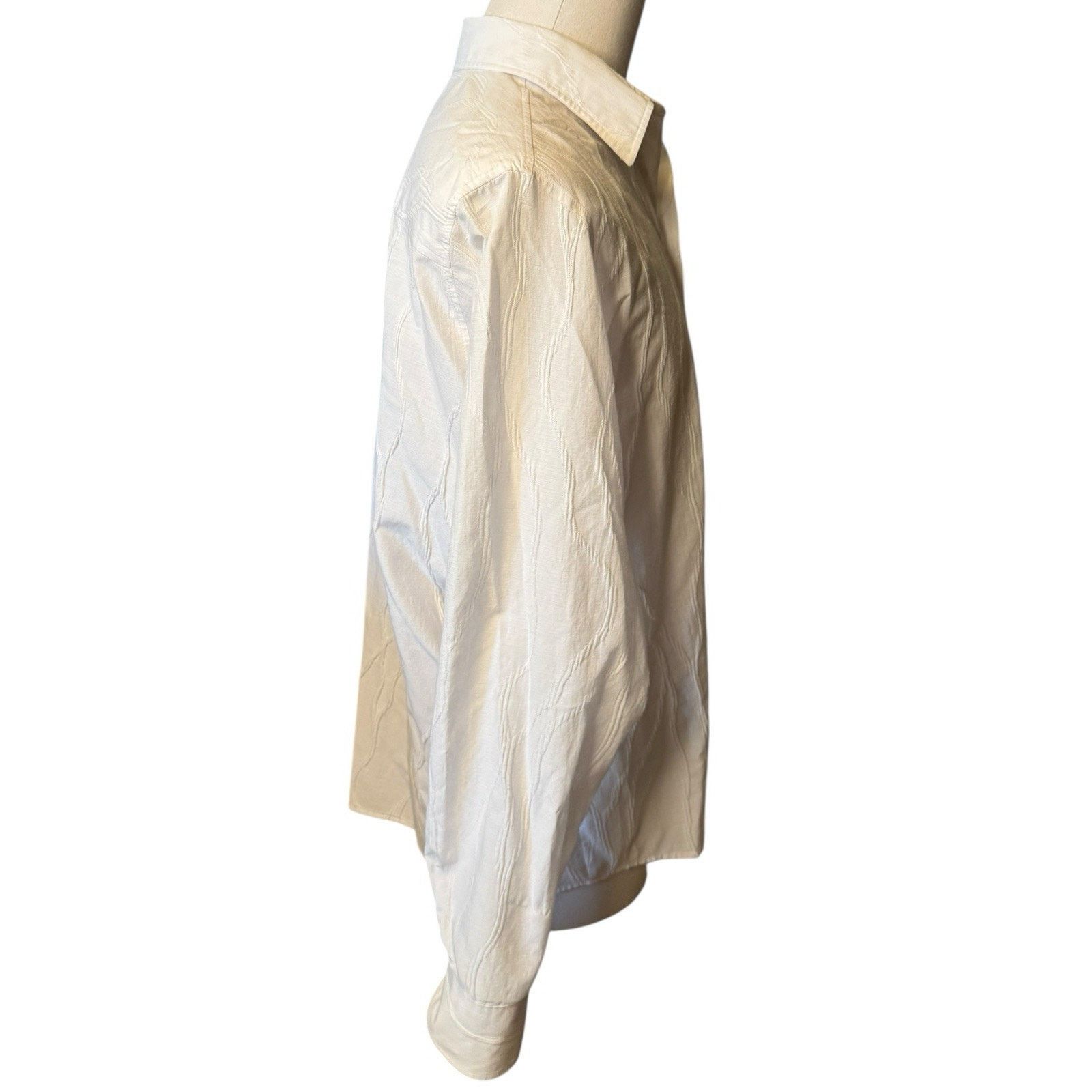 Haupt Haupt 41/42 16.5 White Relaxed Coastal Button Down Shirt Size US L / EU 52-54 / 3 - 5 Thumbnail