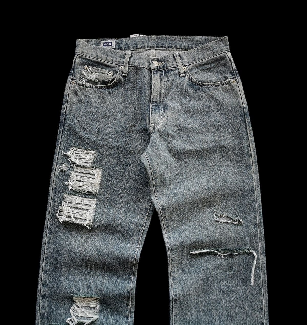 Edwin Japan Ripped Distressed Denim Jeans