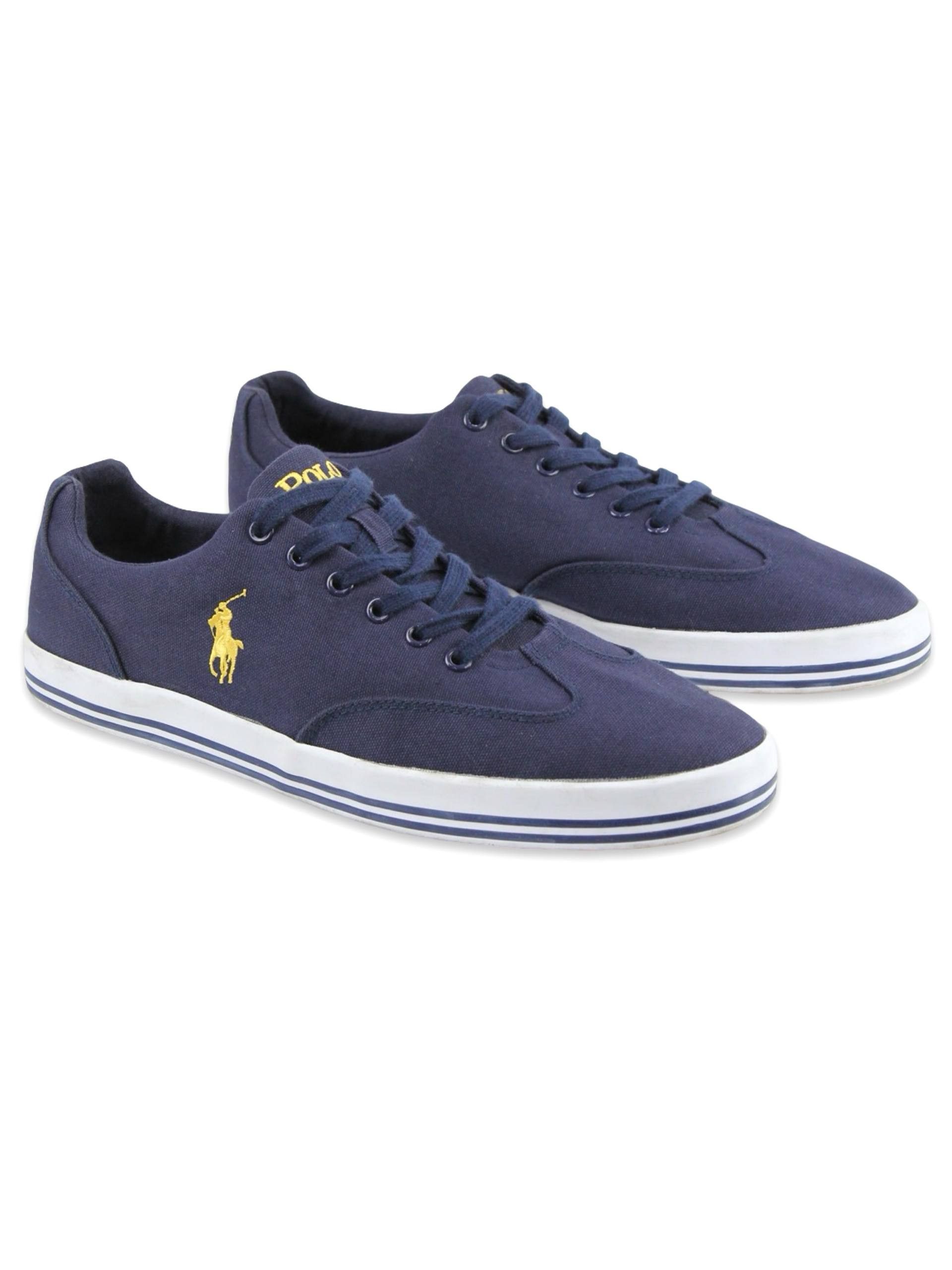 Polo Ralph Lauren POLO RALPH LAUREN Blue canvas sneakers Size US 12 / EU 45 - 3 Thumbnail