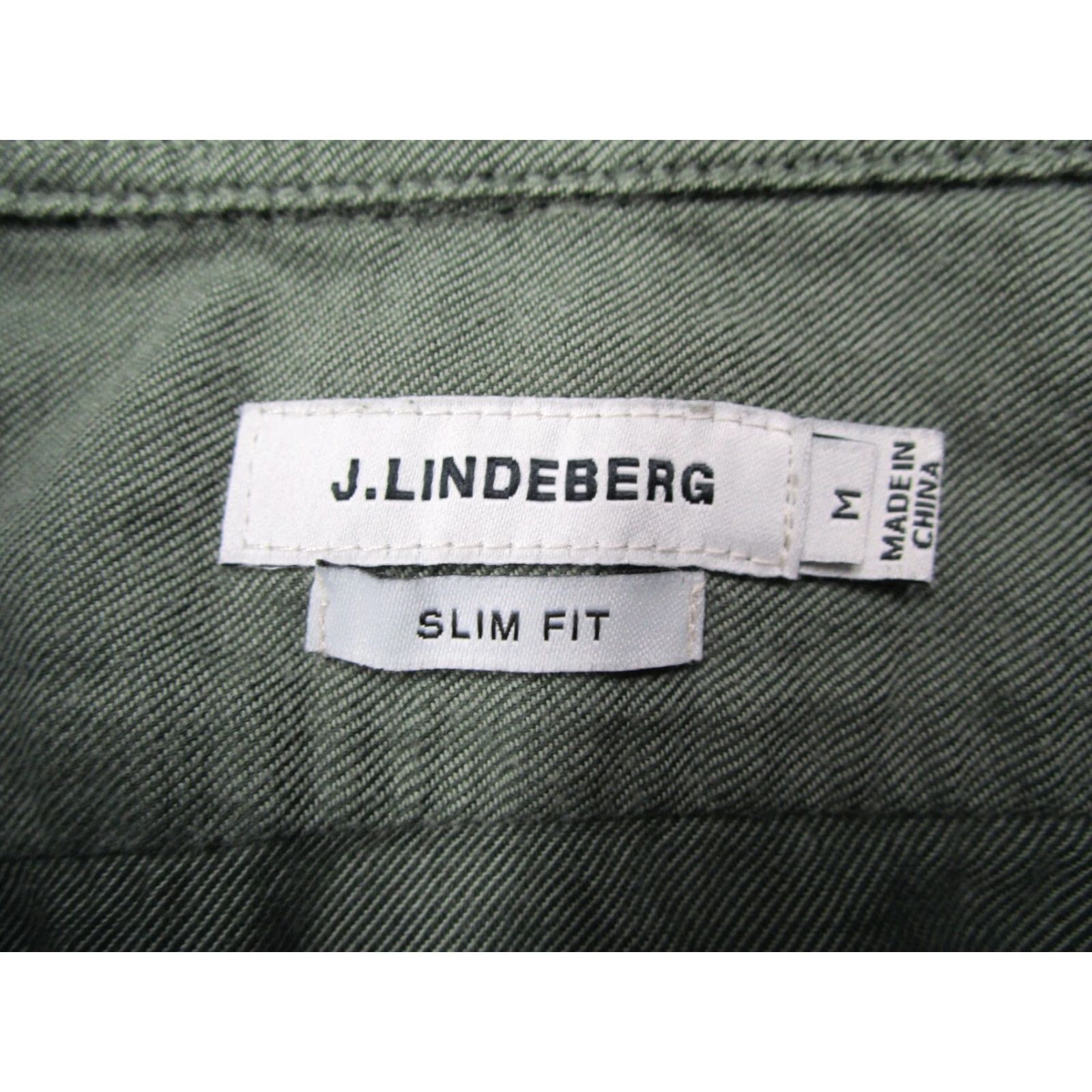 J.Lindeberg J.Lindeberg Shirt Mens M Green Slim Fit Dani Flannel Button Up Work Casual Size US M / EU 48-50 / 2 - 3 Thumbnail