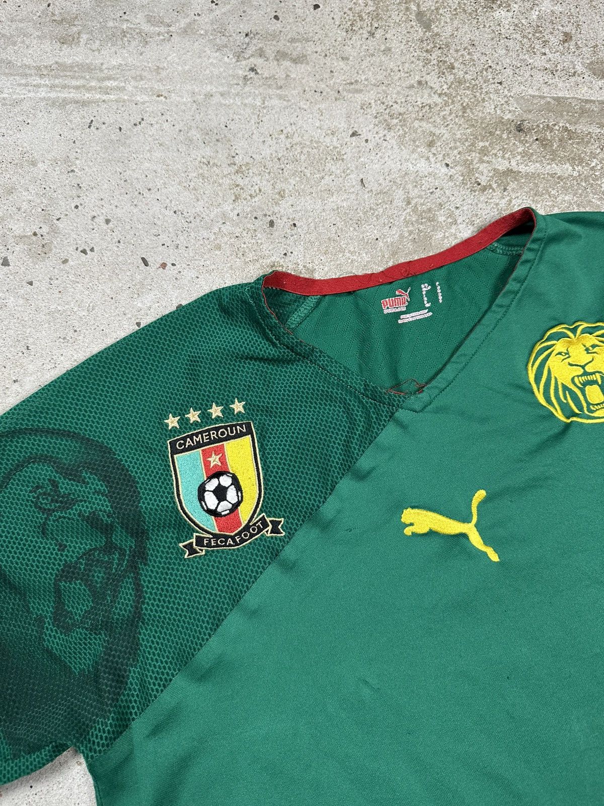 Puma × Vintage Puma x Cameroon 2010/2011 Home Jersey T Shirt Soccer Size US S / EU 44-46 / 1 - 8 Thumbnail