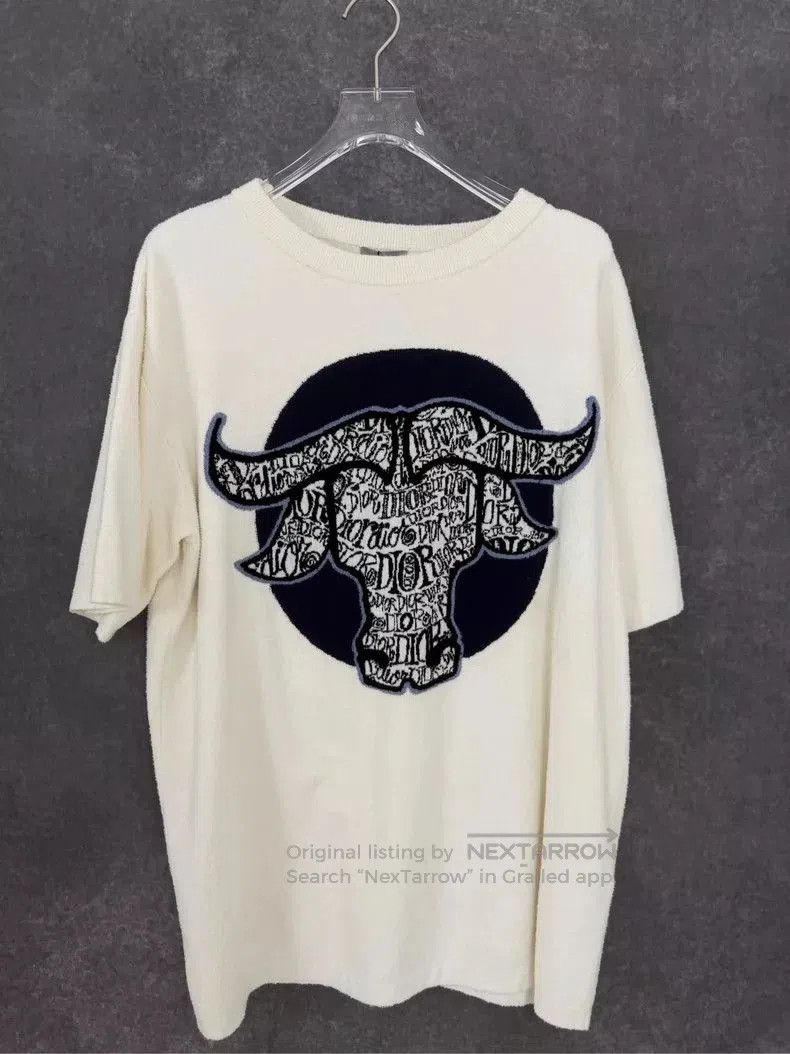 Dior Dior Bull Print Short Sleeve T-shirt. Size US L / EU 52-54 / 3 - 1 Thumbnail