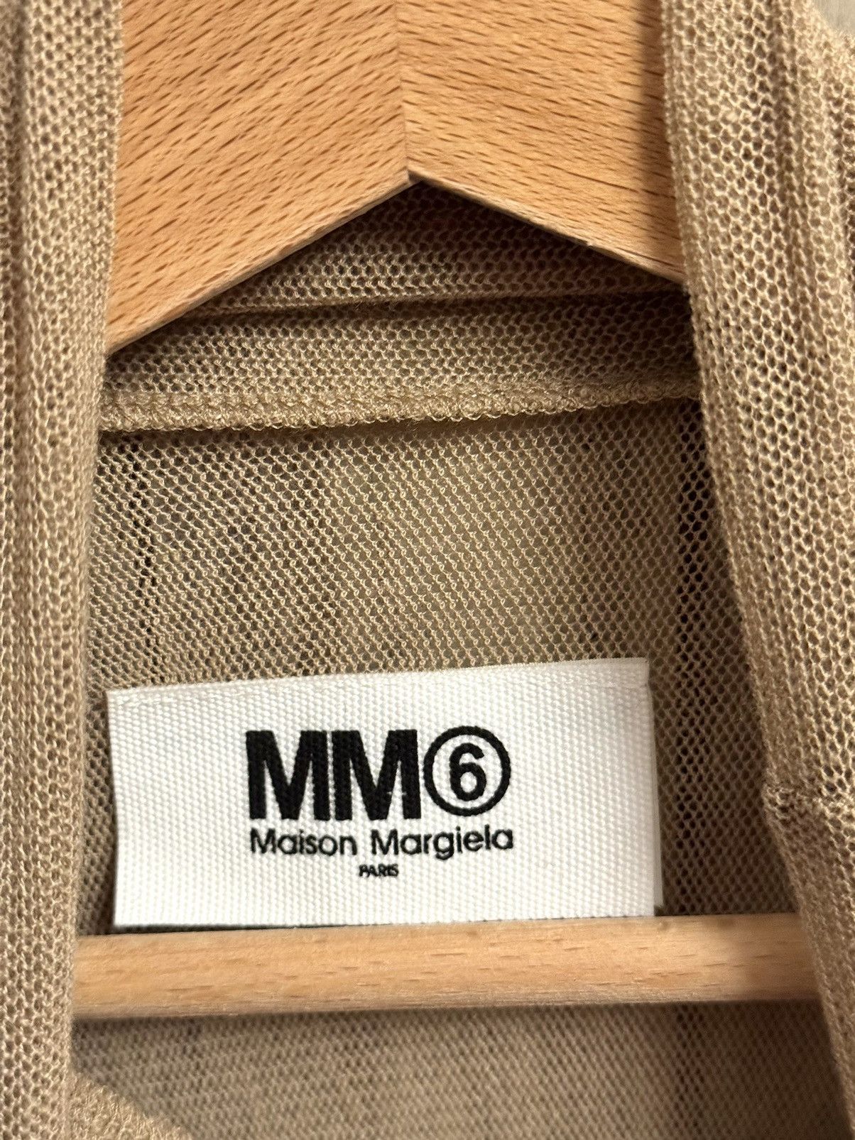 Maison Margiela margiela mm6 men unisex mesh nude top S fitted Size US S / EU 44-46 / 1 - 3 Thumbnail