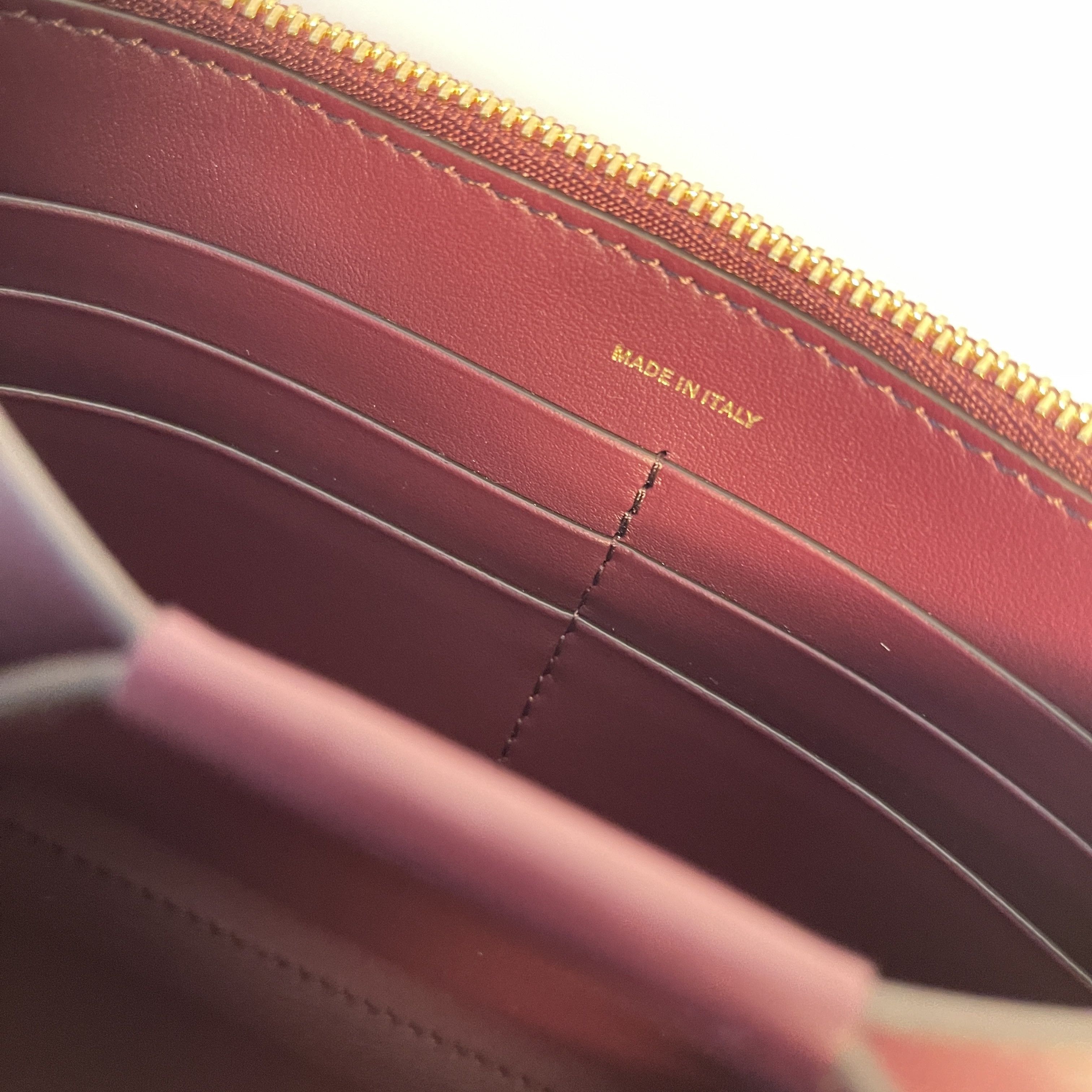 Burberry Burberry Burgundy Leather Hazelmere Wallet On Strap Size ONE SIZE - 12 Thumbnail