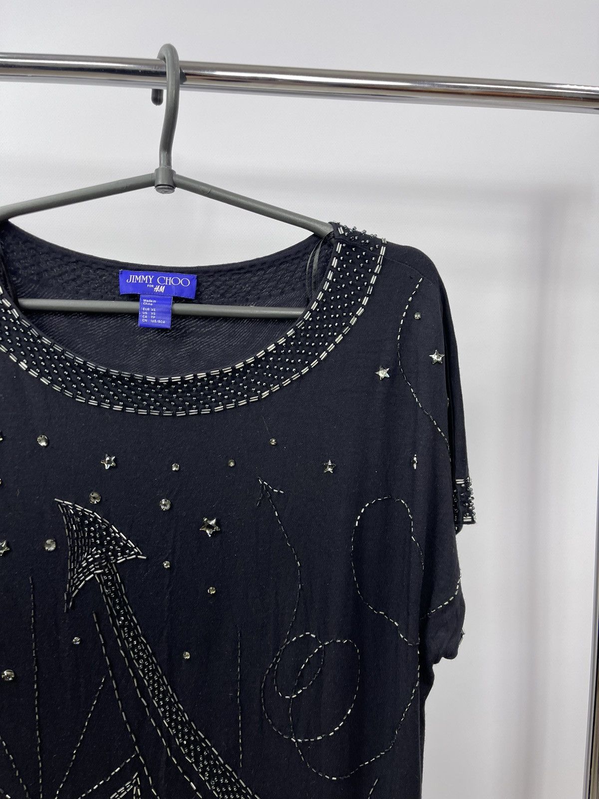 H&M  Jimmy Choo Jimmy Choo for H&M Top Black Shirt Dress Dress Black Size  XS | Grailed