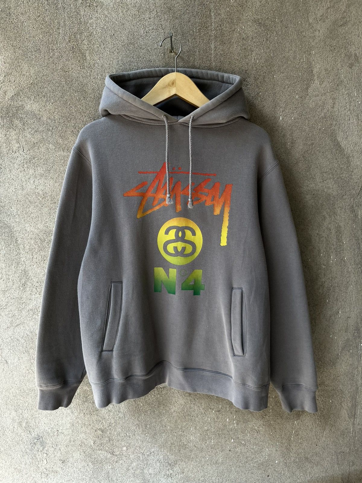 Stussy Vintage 2000s stussy hoodie N4 rasta Size US S / EU 44-46 / 1 - 1 Thumbnail