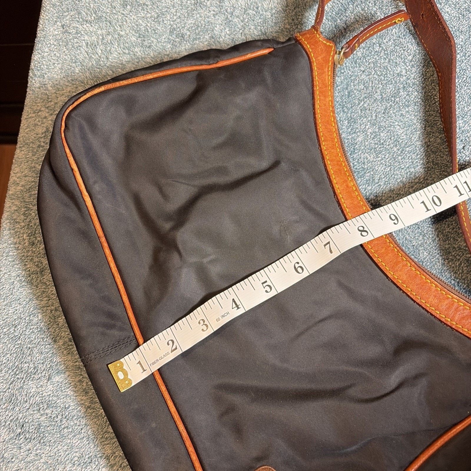 Dooney & Bourke Dooney & Bourke Black Nylon Hobo Shoulder Handbag Preowned Size ONE SIZE - 12 Thumbnail