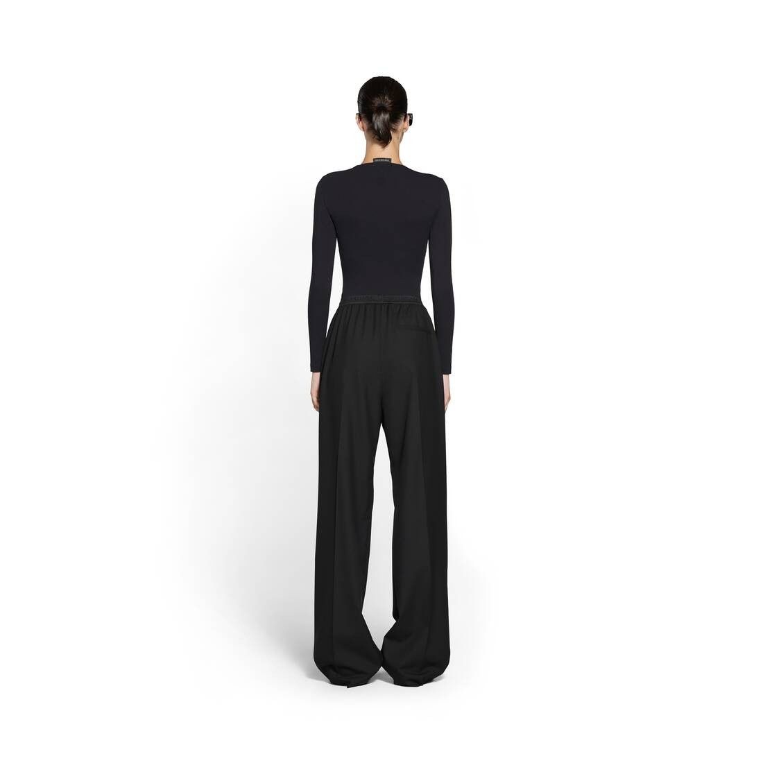 Balenciaga o1bcso1str0426 Elastic Pants in Black Size 27" / US 4 / IT 40 - 4 Thumbnail