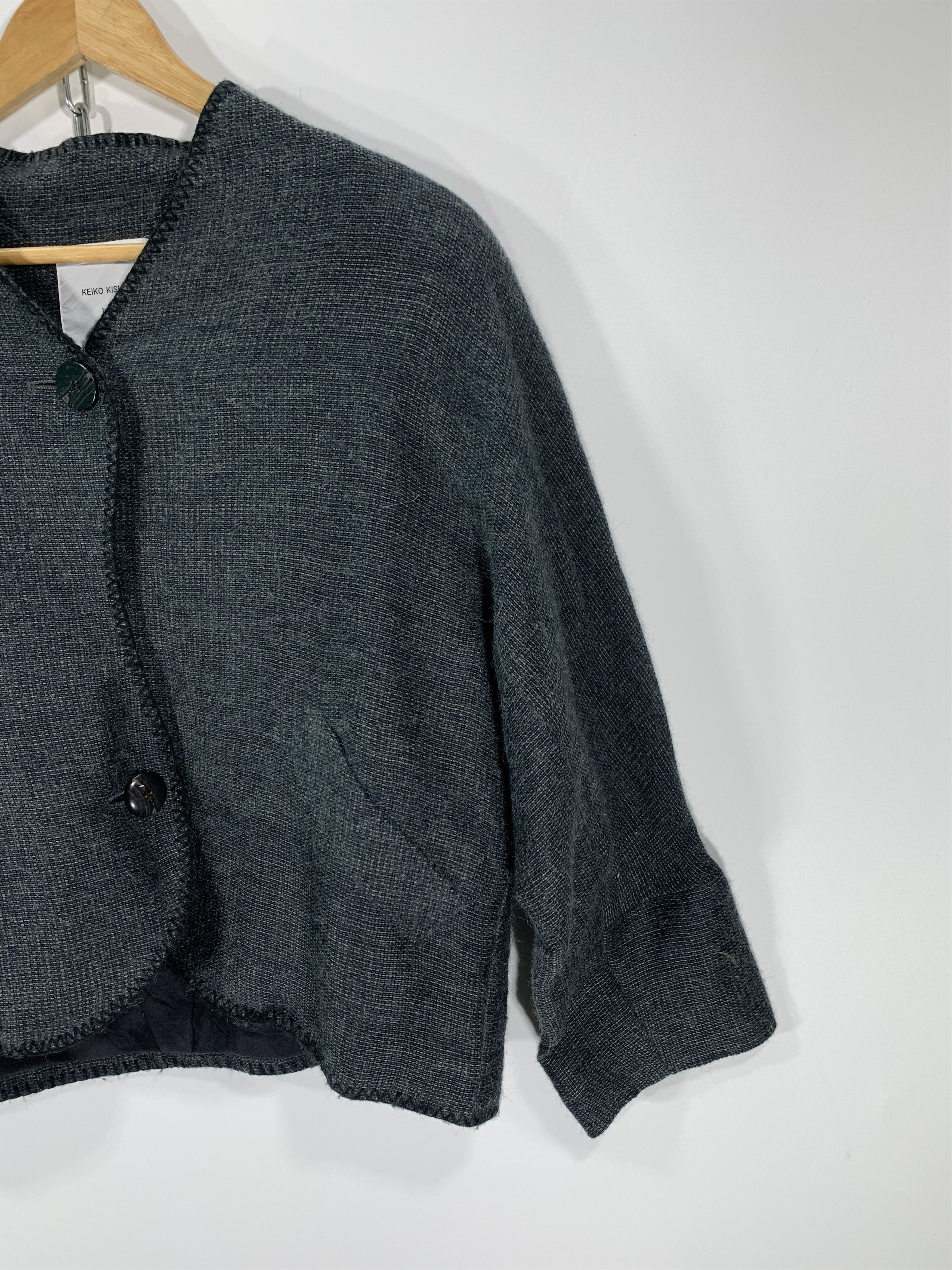 Designer × Japanese Brand ⚡️Keiko Kishi BY Nosh Cropped Woolhair Cardigan Size US M / EU 48-50 / 2 - 2 Thumbnail