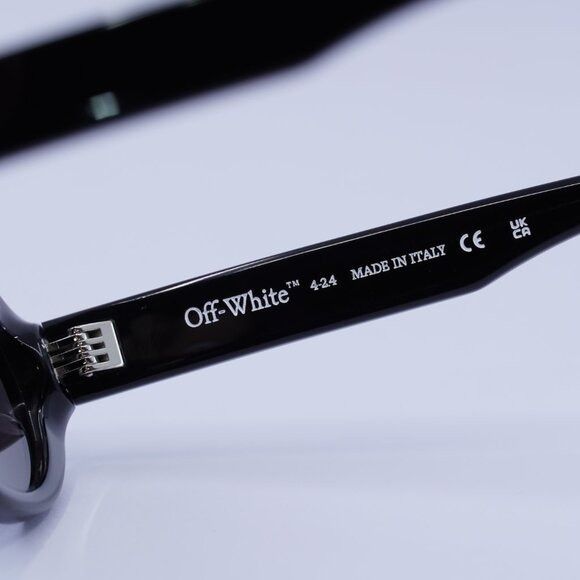 Off-White 🕶️New Off-White OERI13G EDISON 1007 Sunglasses - Black Size ONE SIZE - 8 Thumbnail