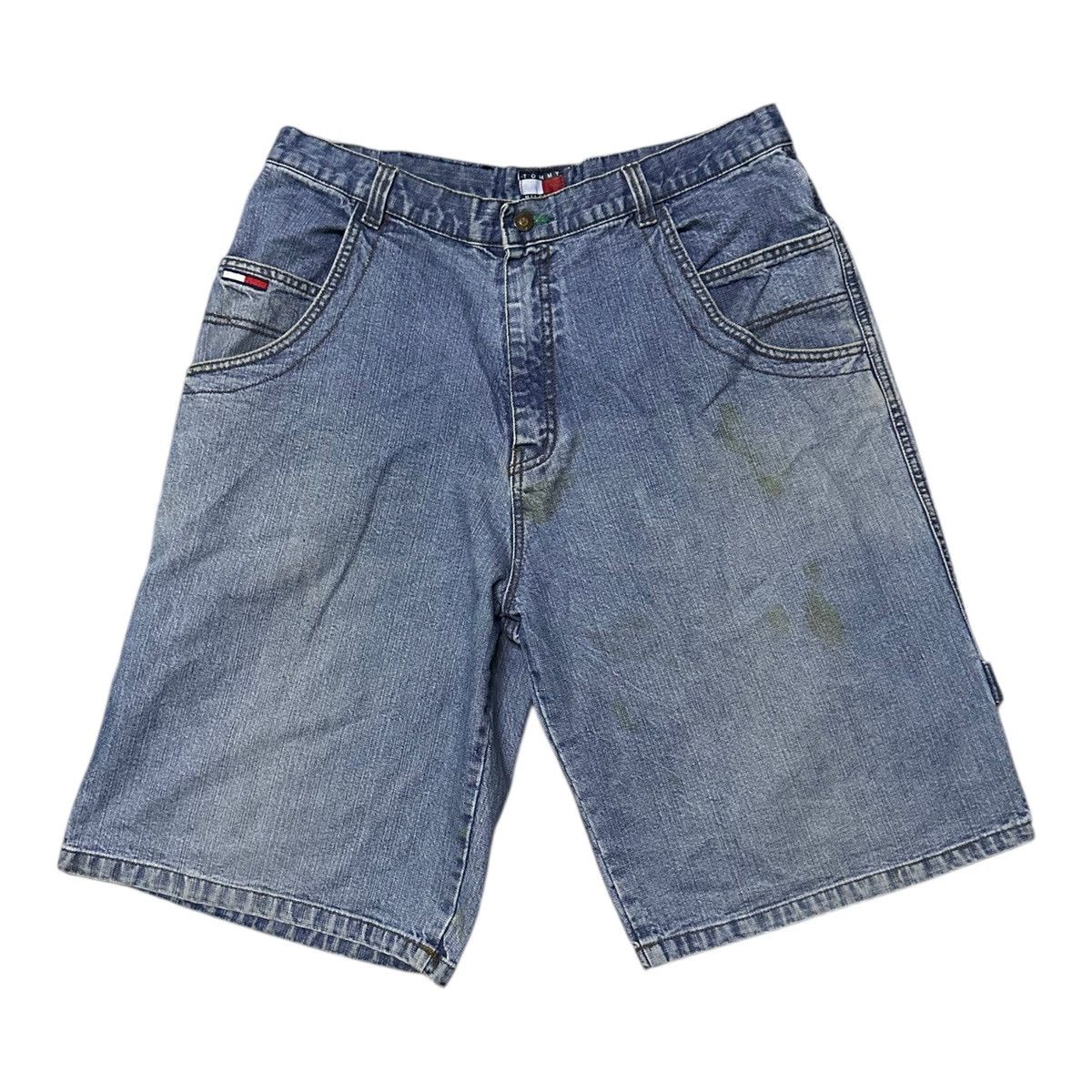 Tommy Hilfiger Vintage 90s Tommy hilfiger carpanter baggy denim short Size US 36 / EU 52 - 5 Thumbnail