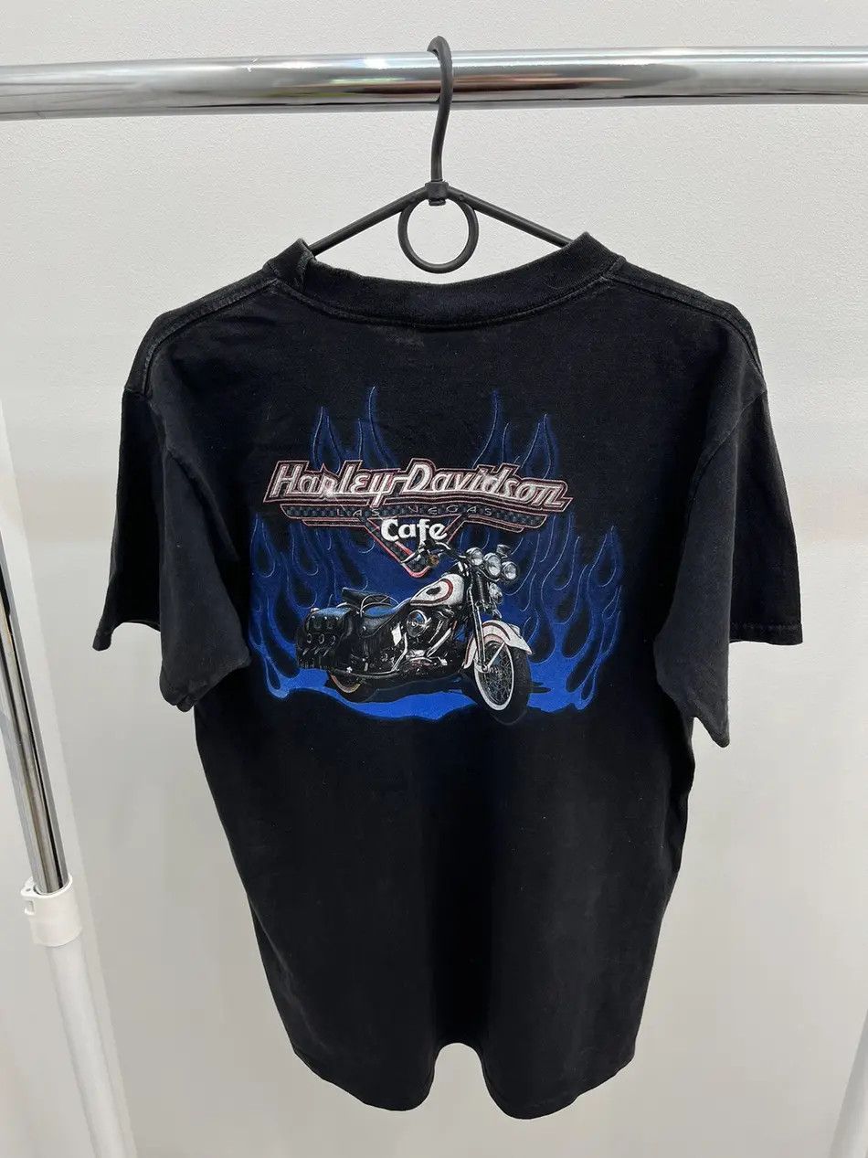 Harley Davidson Vintage 1998 Harley Davidson Cafe Las Vegas Tee T-shirt Size US M / EU 48-50 / 2 - 2 Thumbnail