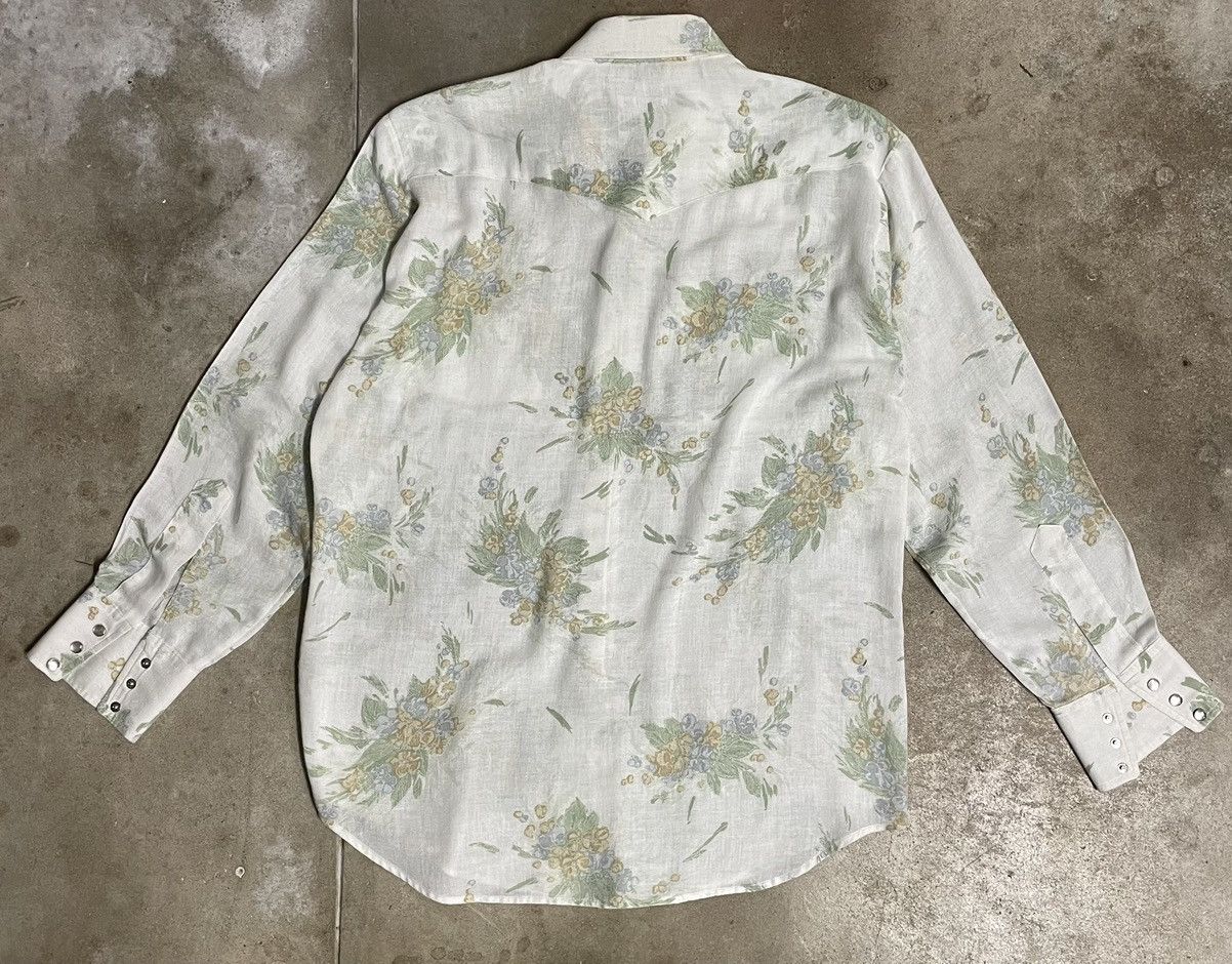 Lee × Vintage 70s Lee nature print Western Shirt Size US L / EU 52-54 / 3 - 2 Thumbnail