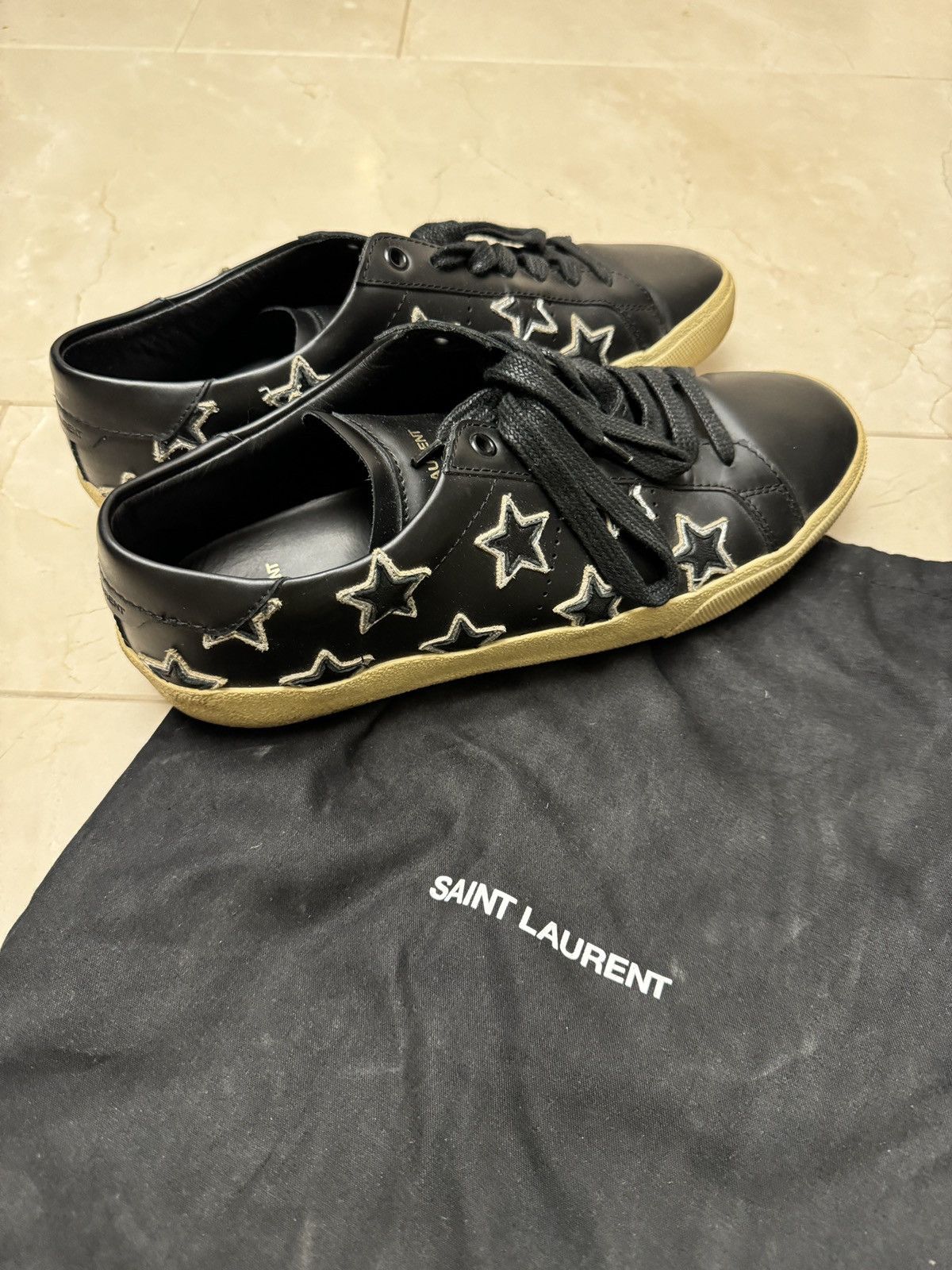 Saint Laurent Paris × Yves Saint Laurent SAINT LAURENT BLACK AND  