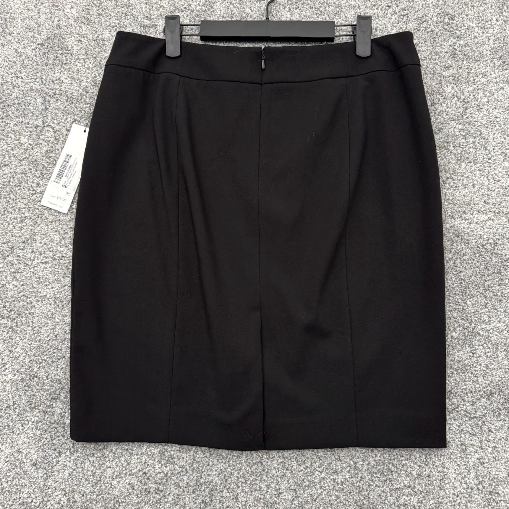 Calvin Klein Calvin Klein Suit Skirt 12P Petite Black Lux Classic Fit Straight Corporate Women Skirt Set 12P Size 34" / US 12 / IT 48 - 4 Thumbnail