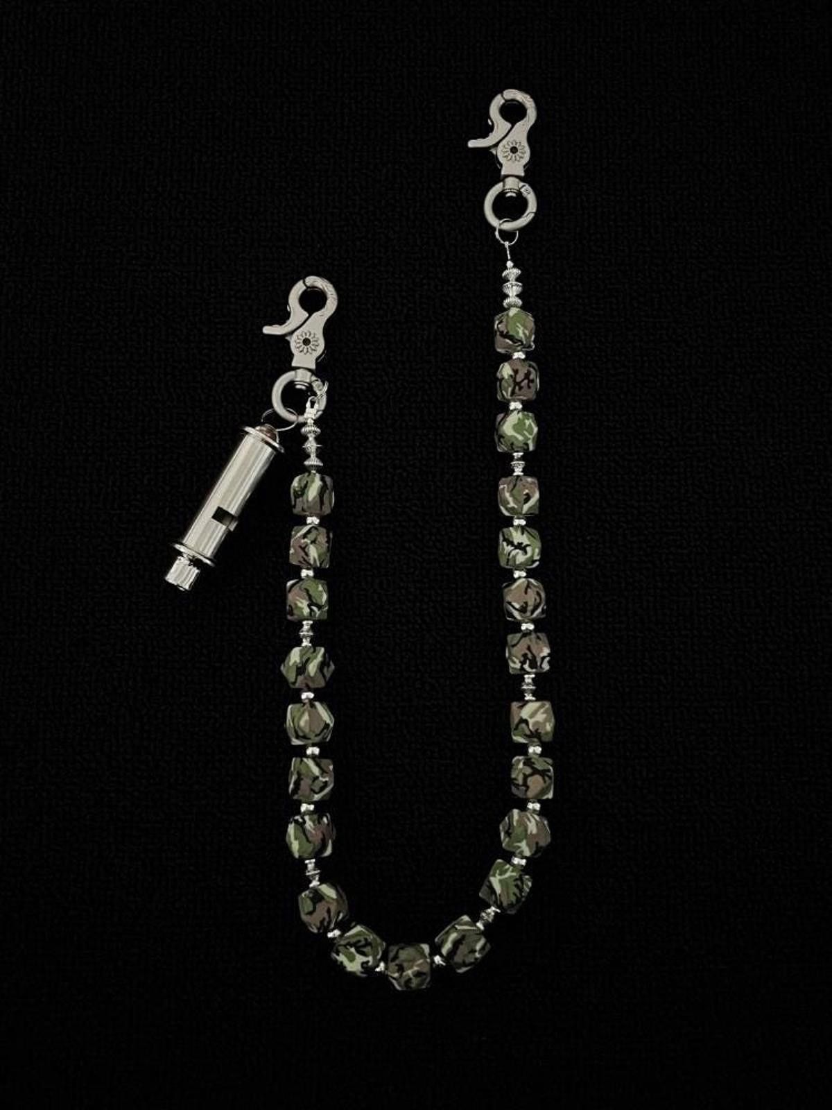 Jewelry Camouflage Bead Wallet Chain,Y2K Pants / Jeans Chain Size ONE SIZE - 4 Thumbnail